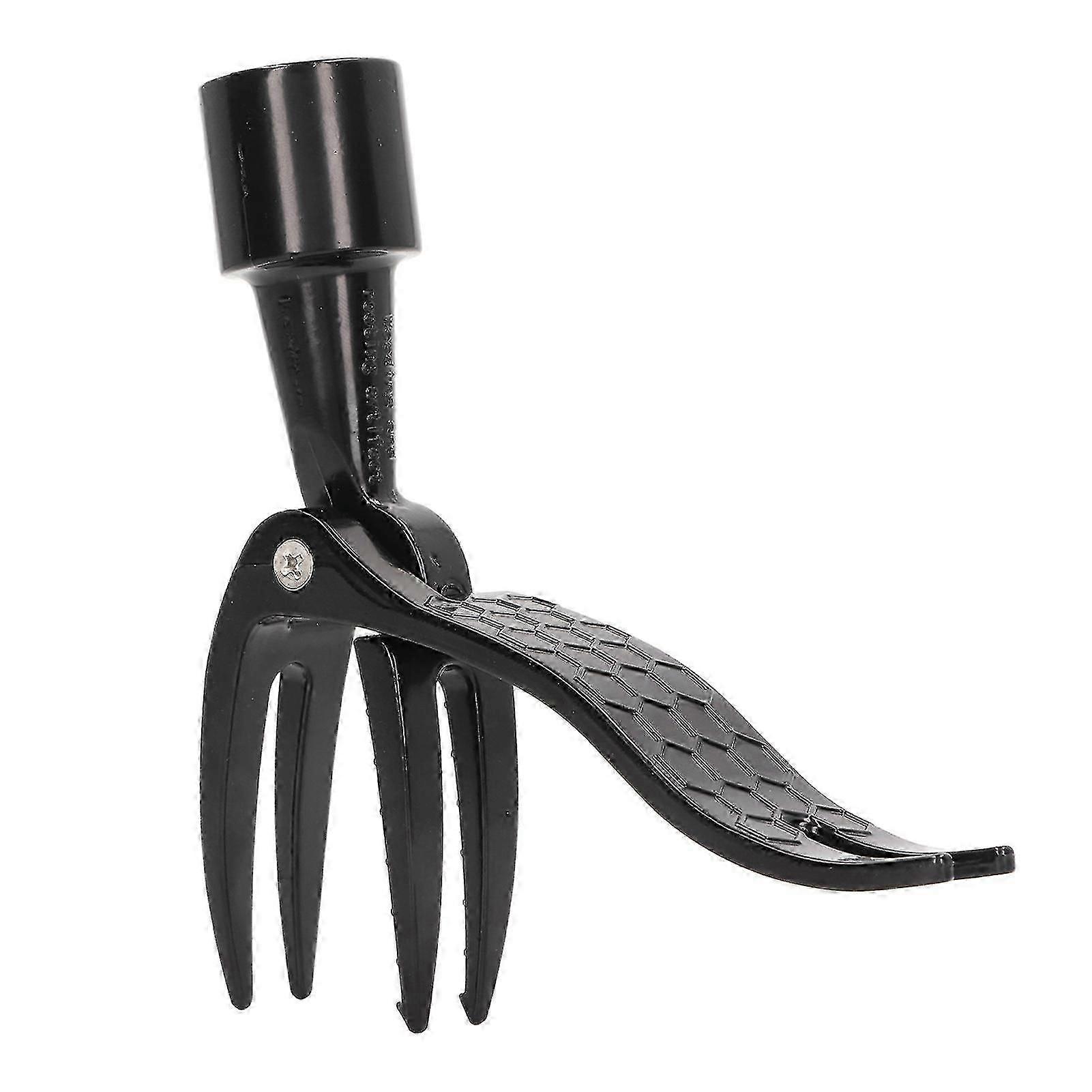 2024stand Up Weed Puller Portable Aluminum Alloy Weed Picker 4 Claw Non Slip Weeding Head Tool