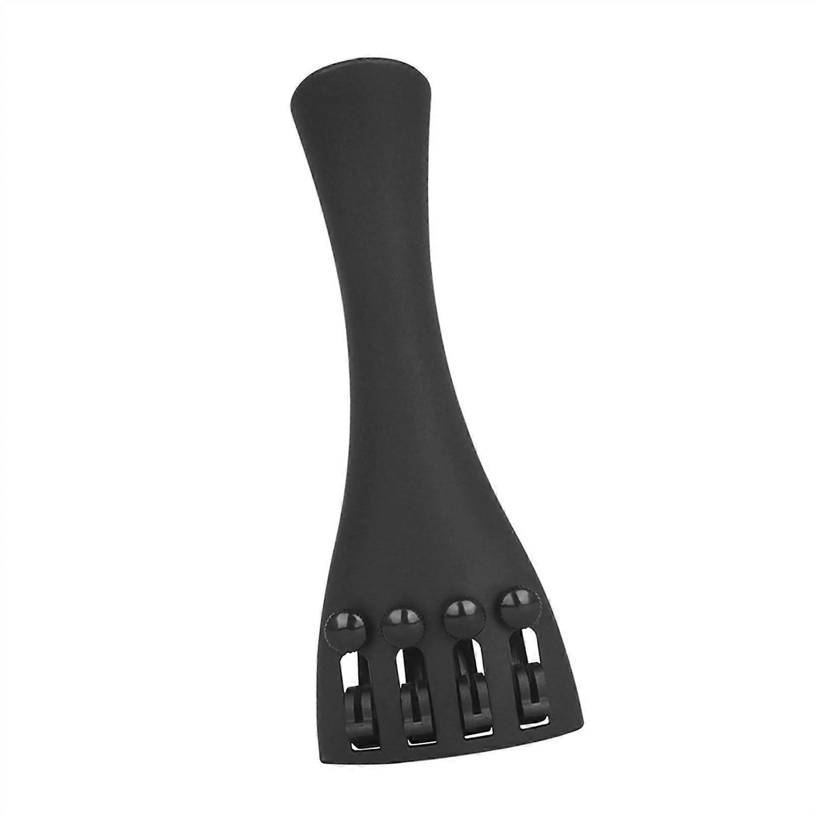 Violin Tailpiece Carbon Fiber With 4 Fine Tuners For 3/4 And 4/4 Violins, Lightweight And Durable Design