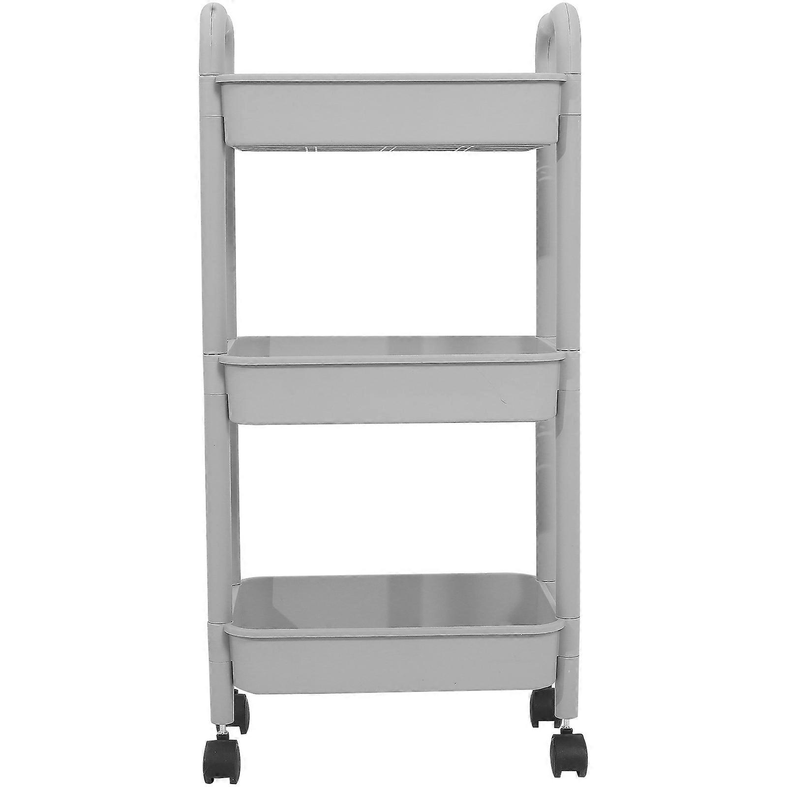 Storage Carts Movable Bookshelf With Wheels PP Material Home Office Bathroom Kitchen 77.00X38.00X26.00CM 1Pcs