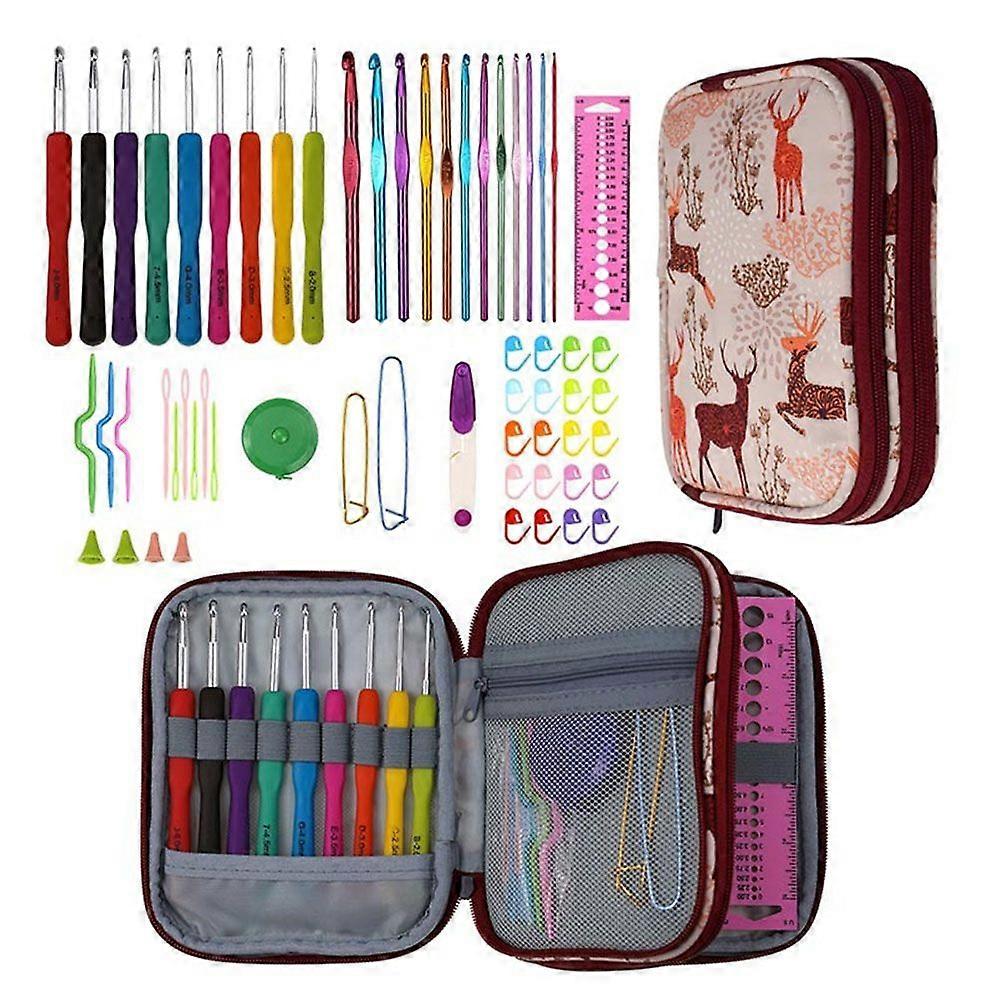 2025 Latest Model  DIY Handmake Aluminium Alloy TPR Soft Handle Crochet