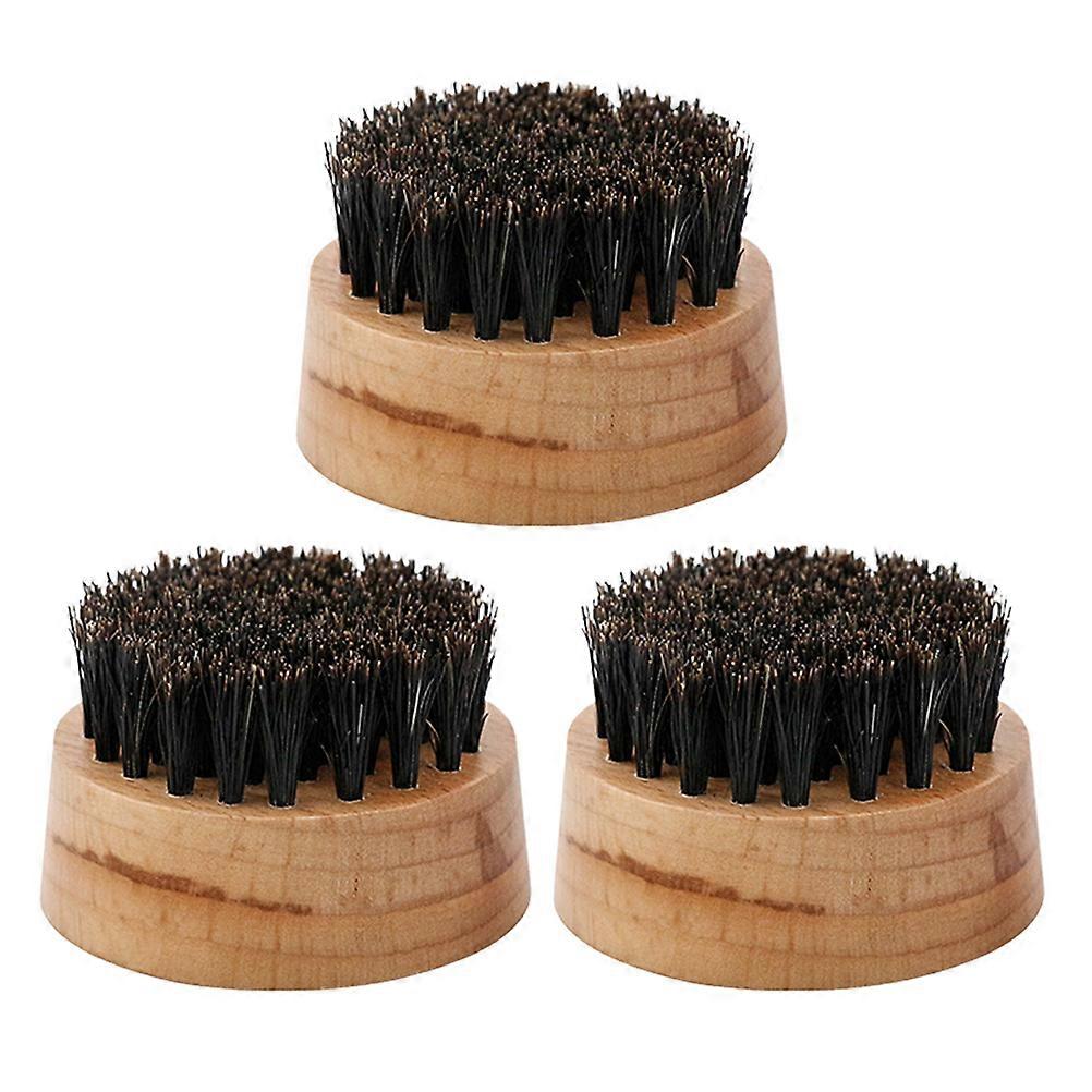 3pcs Wooden Beard Comb Set with Boar Bristles for Men Grooming Tool