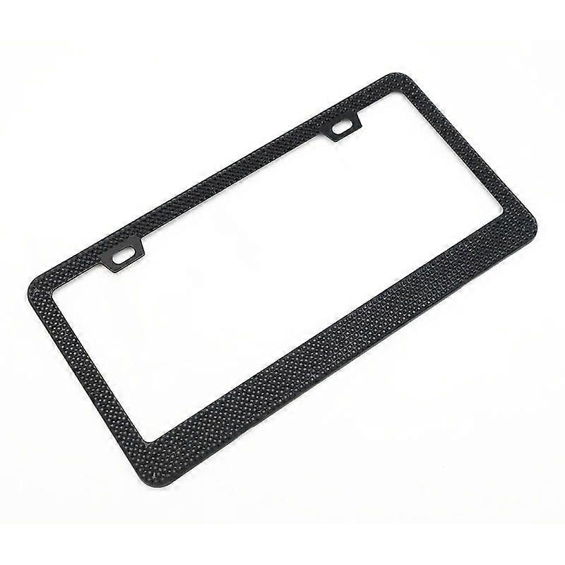US License Plate Frame Square Hole Black Diamond