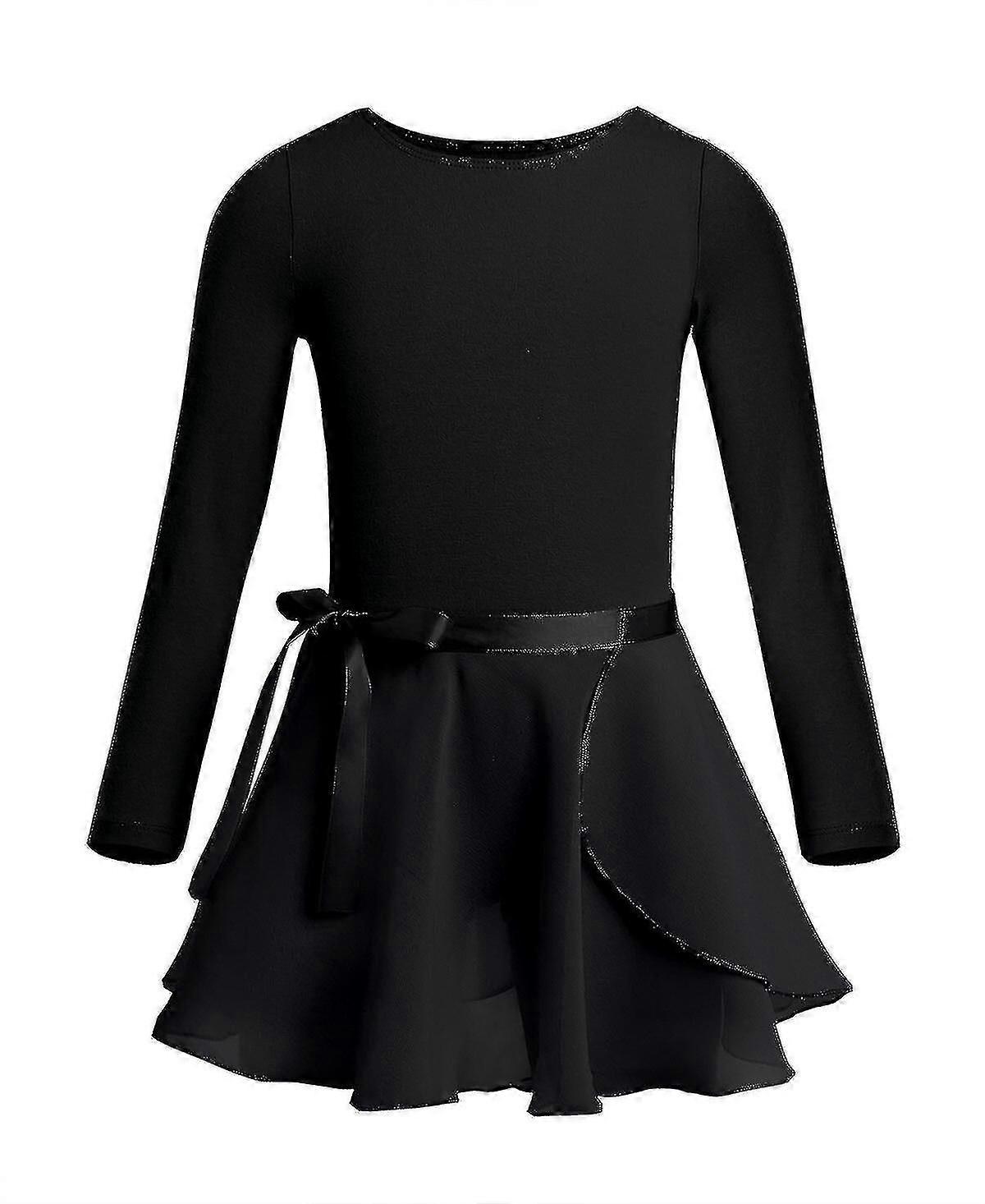 الفتيات الباليه اللباس الجمباز ليوتاردز الاطفال طويلة الأكمام الباليه ملابس الرقص مع الشيفون ربط التنانير الاطفال BOWKNOT ملابس راقصة الباليه -bba