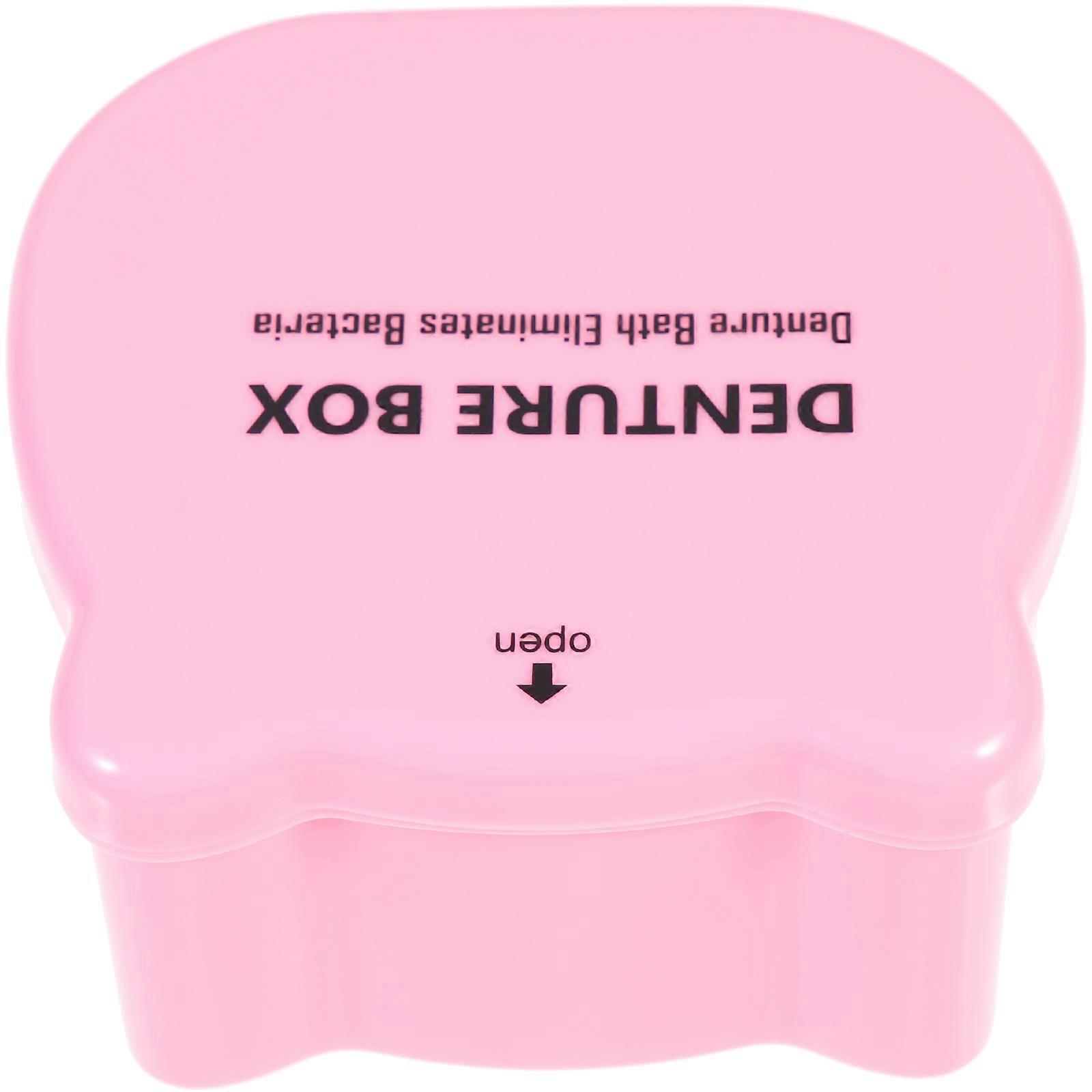 Oral Retainer Box Small Retainer Box For False Teeth Storage Dustproof And Breathable Design 3.3×3.1×1.9in 1Pcs