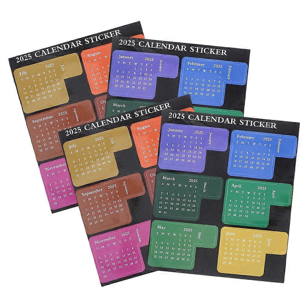 Sticky Page Markers Monthly Planner Stickers Organizing For Planners Notebooks 13.50X11.50X0.05CM Repositionable 2 Sets