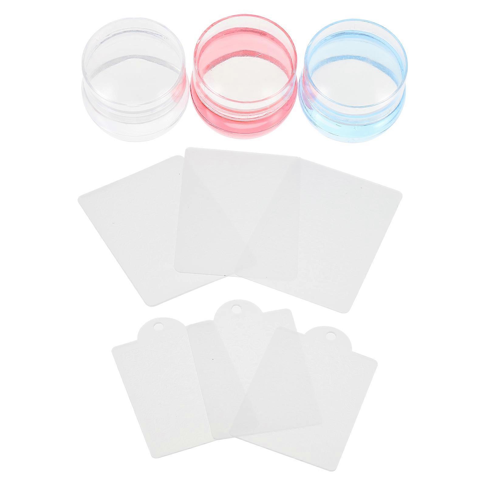 Here's a polished and engaging product description for your **3 Sets Nail Art Stamping Kit with Silicone Nail Stamper Stencils**:
✨ **3 Sets Nail