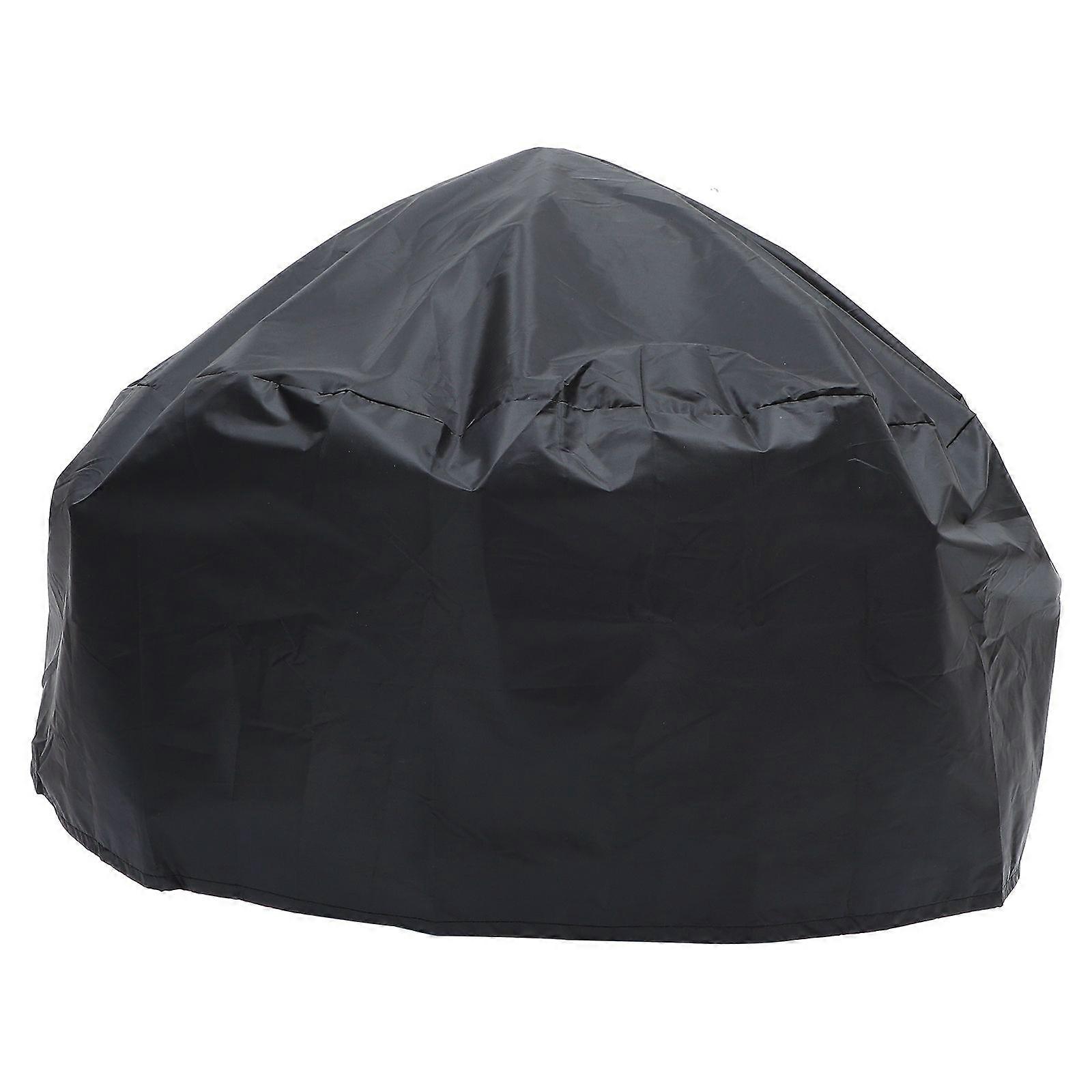 Thickened Fire Pit Cover Outdoor Stove Protective Sleeve Fire-pit Protector (Black)