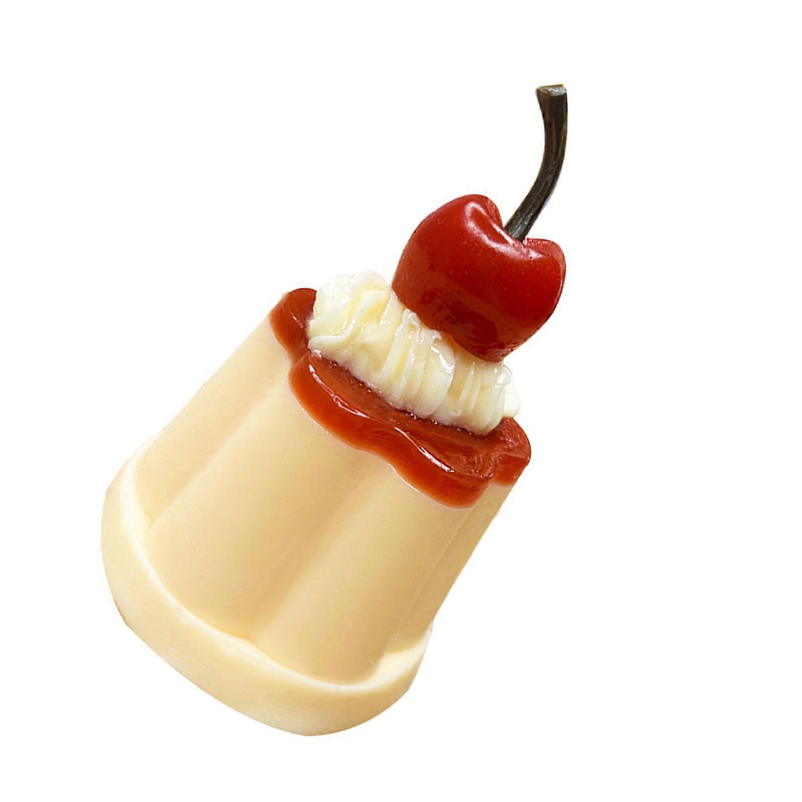 Elastic Caramel Dessert Simulation Squeeze Toy Bicolor Design TPR Rubber Classroom Focusing Aid for Students Multicolor