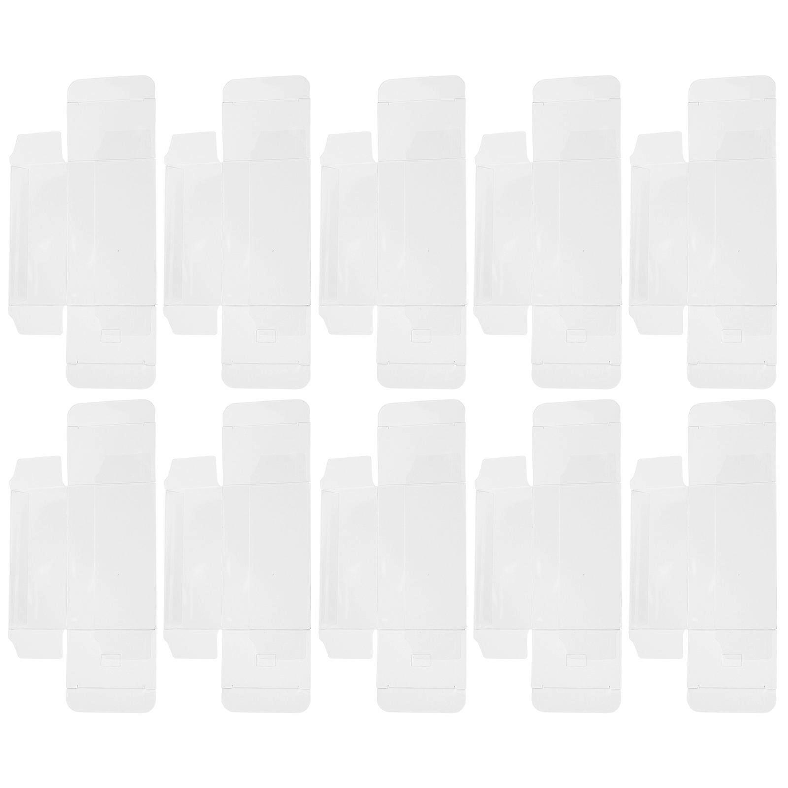 Transparent Plastic Cake Boxes for Storage 10Pcs Ideal for Ice Cream or Biscuits