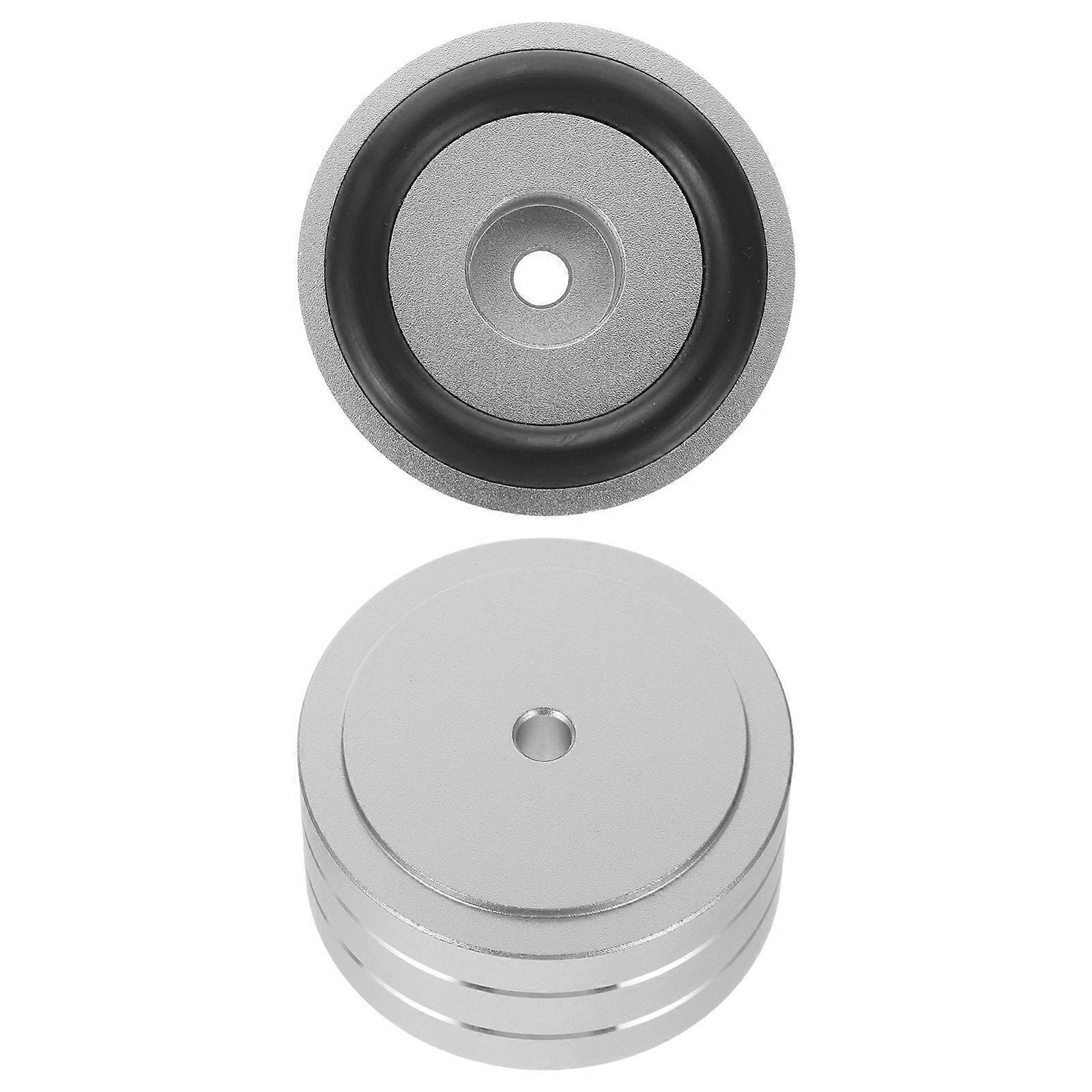 Amplifier Isolation Feet Pads Rubber Material Anti Vibration Home Audio Setup 1.6×1.6×0.8in Stereo Surrounding Sound 2Pcs