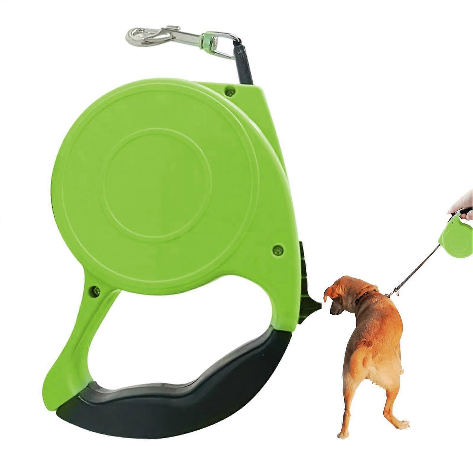 Retractable Dog Leash, Automatic Self-Retracting Leash for Pets, Durable Green Tractor Cassette, Strong Locking Mechanism