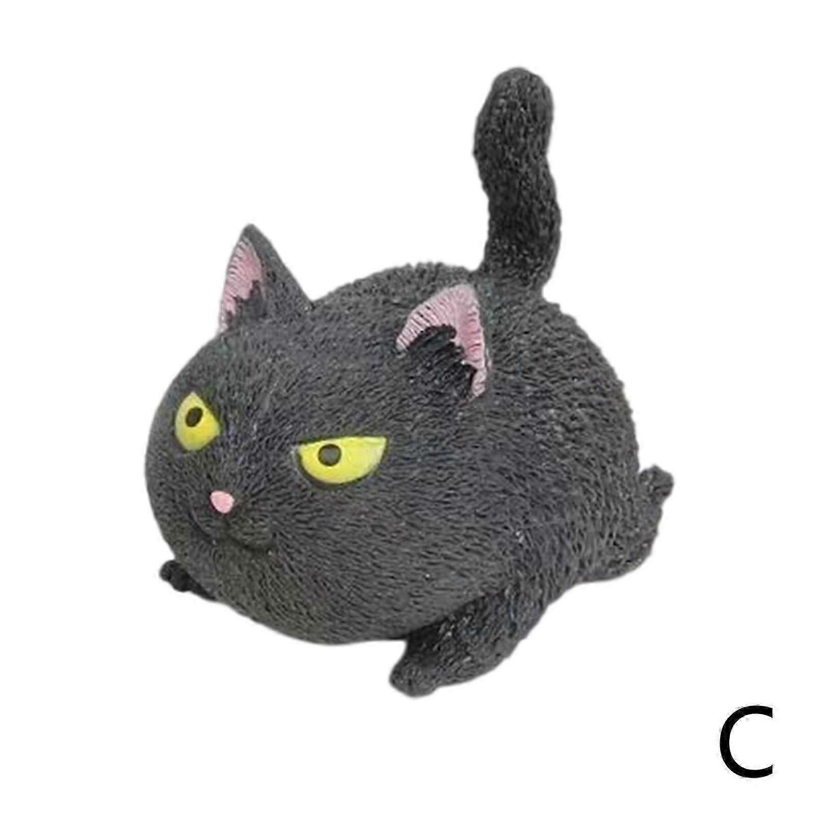 面白い猫のアンチストレスボールおもちゃスクイーズ猫大きな顔怒っている猫減圧ボールアニマルベントおもちゃアダルトキッズアンチストレスおもちゃ