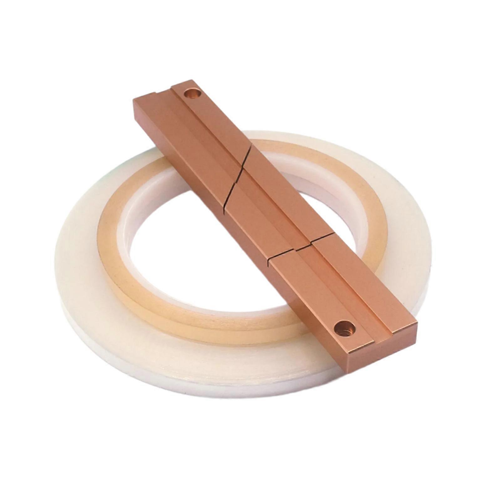 1/4 10Inch Tape Splicing Block Set and Leading Splicing Tape Kit Metal Professional Tape Splicing Block for Open Multicolor