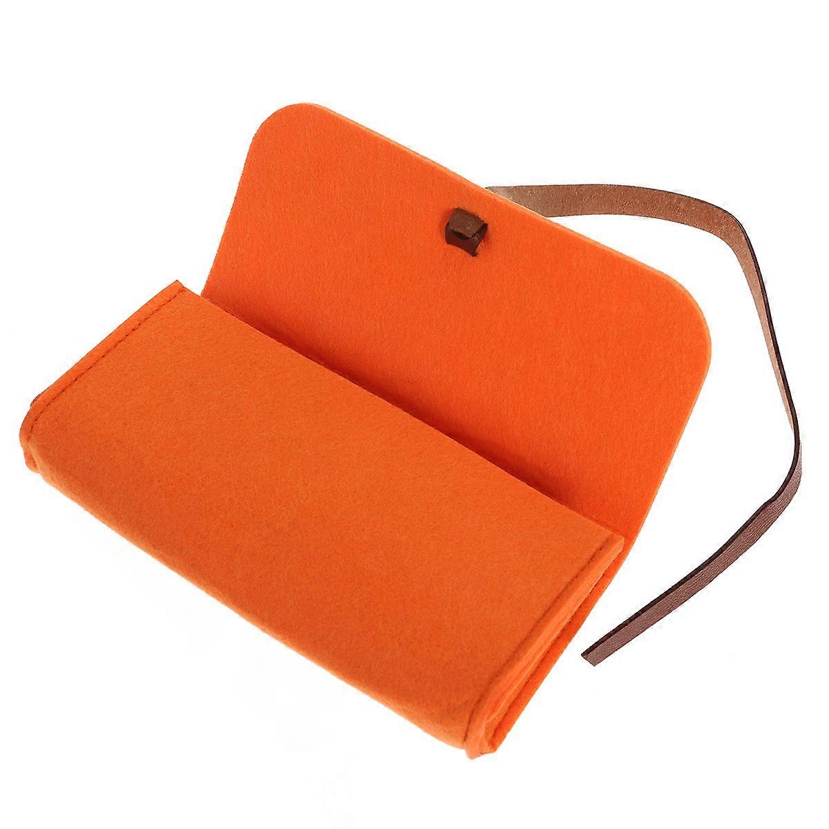 Lightweight Portable Felt Eyeglasses Case with Wool Pouch for Makeup, Pencils, and Travel Essentials Storage – Keeps Supplies Organized and Protected