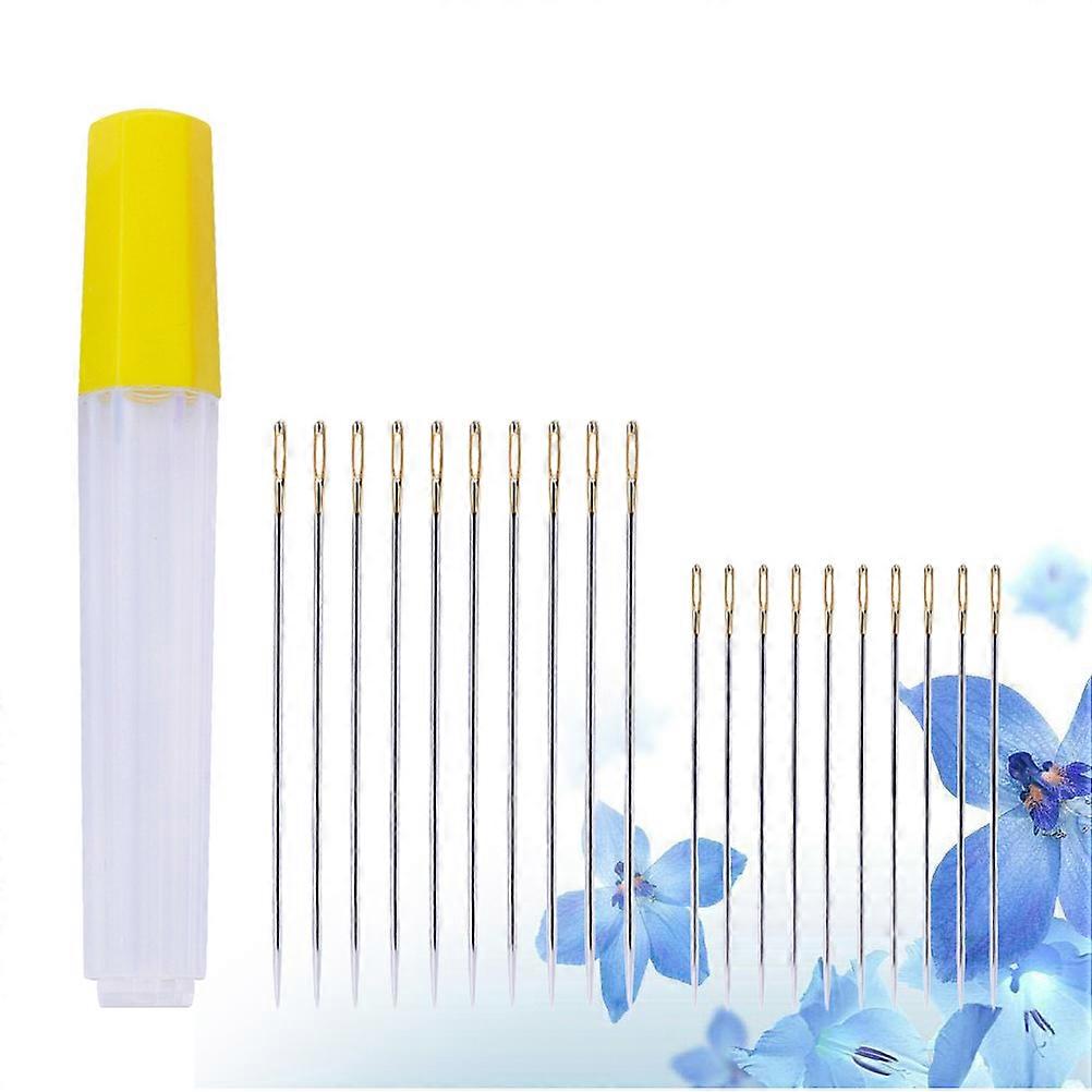 Yarn Knitting Needles Silver Color DIY Projects Anti Rust 20Pcs