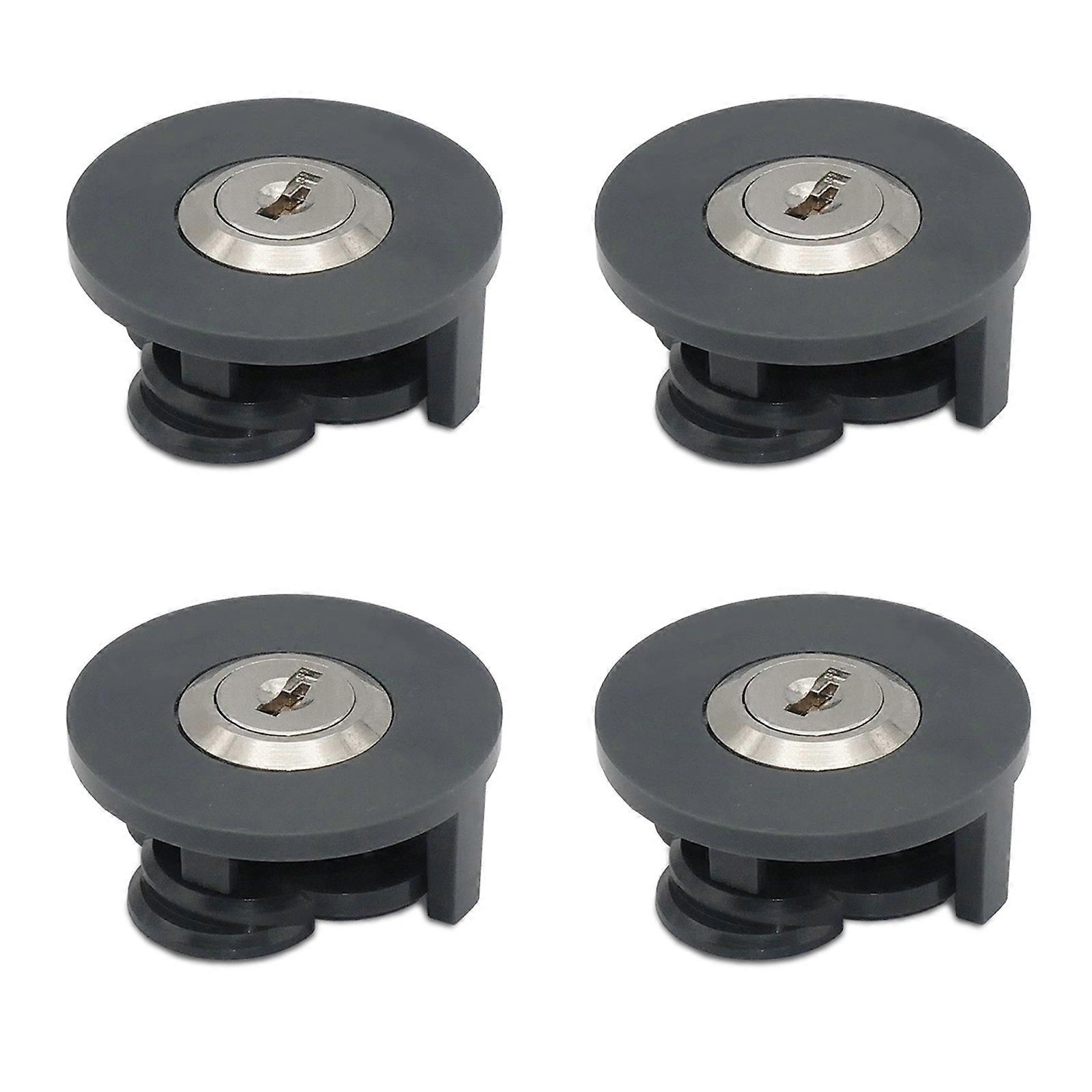 4Pcs Durable ABS Socket Lock High Security Lock Power Theft Prevention Lock Fire Prevention Lock Widely Used Indoor Multicolor