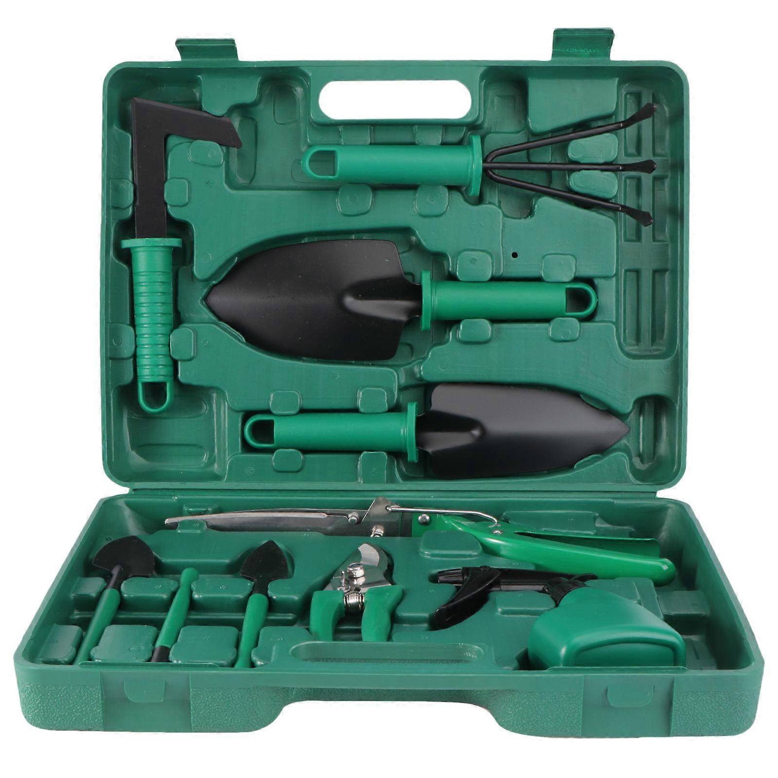Garden Hand Tool Set Anti-Rust Scissor Harrow Water Spraying For House Garden 10Pcs