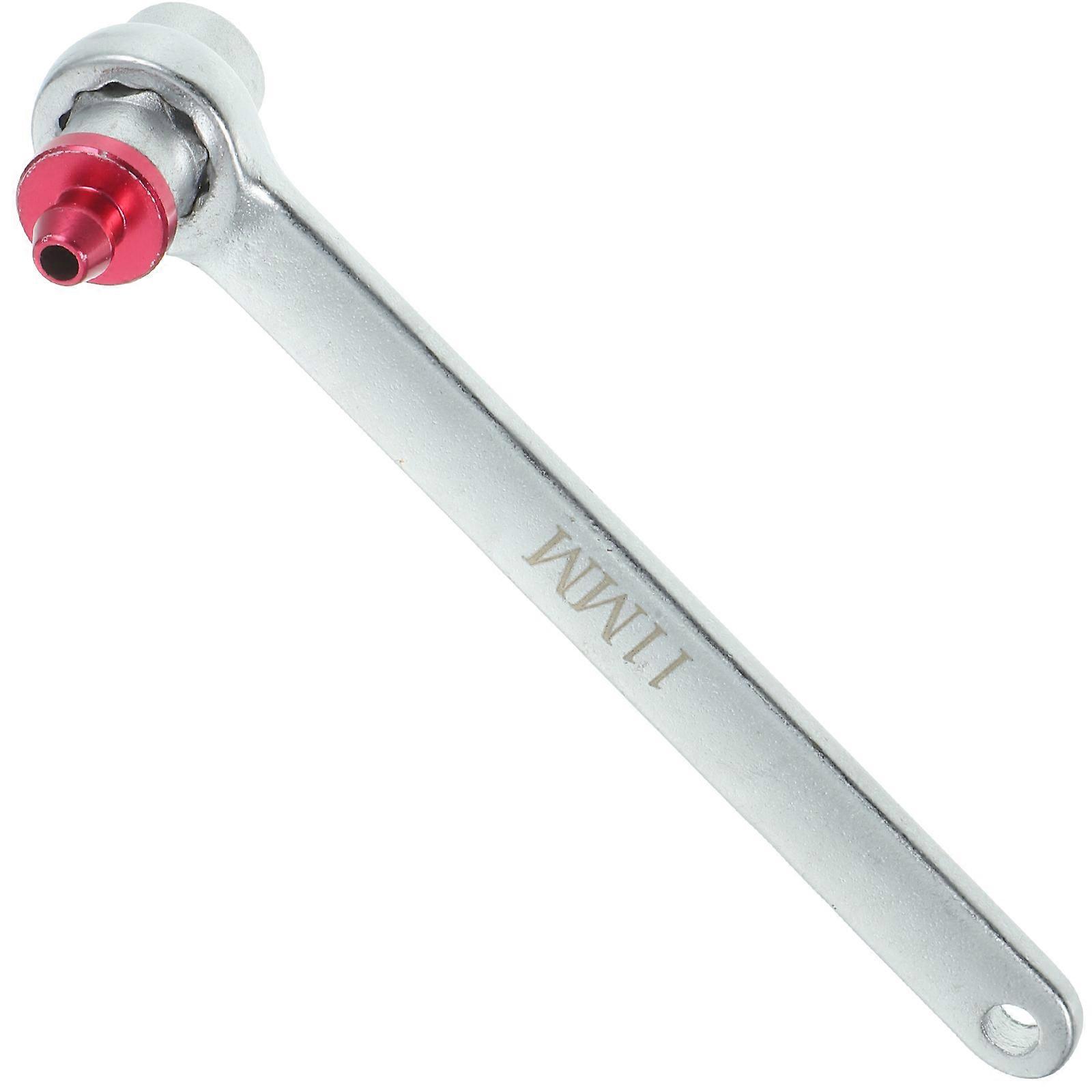 Brake Bleeder Wrench with 11mm Aperture for Car Made of Durable Metal Silver Color Ideal for Flare Nut Use
