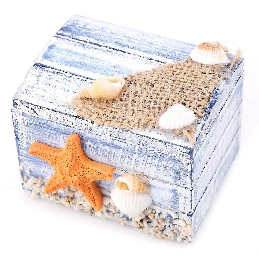 Mediterranean Style Wooden Storage Box, Portable Storage Case, Organizer for Storing Small Rings, Necklaces, Bracelets