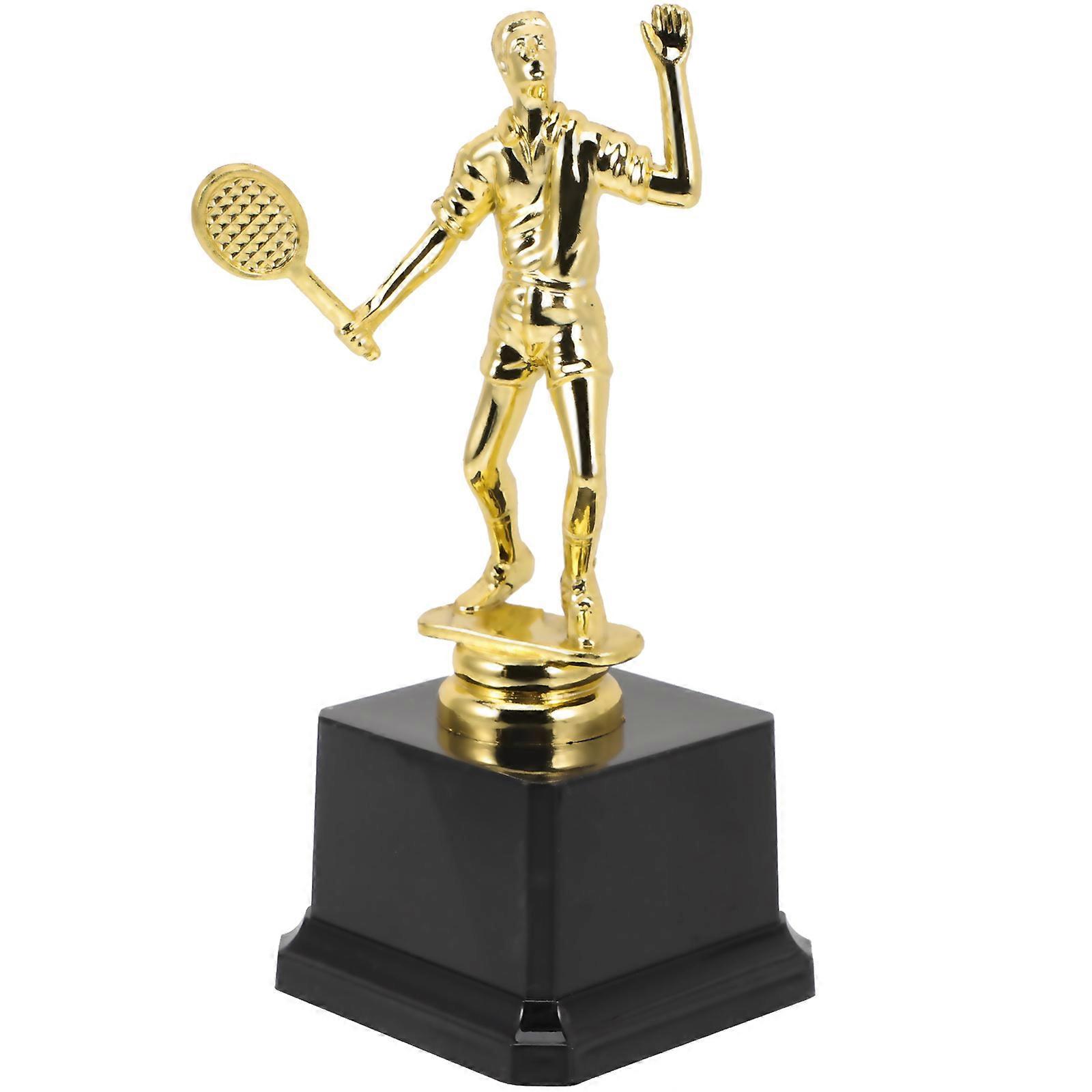 Badminton Trophy Model for Creative Decorative Award Cup – Unique Recognition Decor for Competitions, Parties, Sports Events