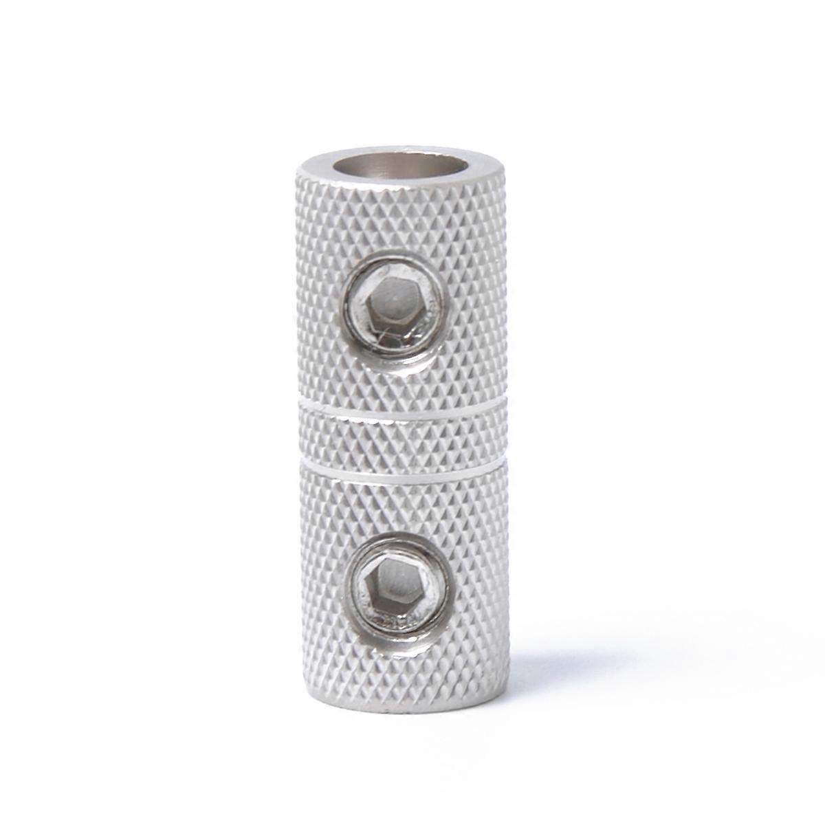 Brass Audio Butt Connector for Car Use Silver Color 8 Gauge Wire Coupler Small Durable