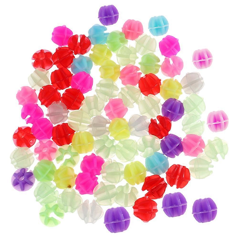 Luminous Round Spoke Beads for Bicycle with Easy Clipping Design Made of Reusable Plastic 180pcs Assorted Color