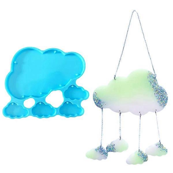 Mold to Create Cloud Cluster Pendant DIY Wall Door Hanging Tags Epoxy Resin Casting Mold Form
