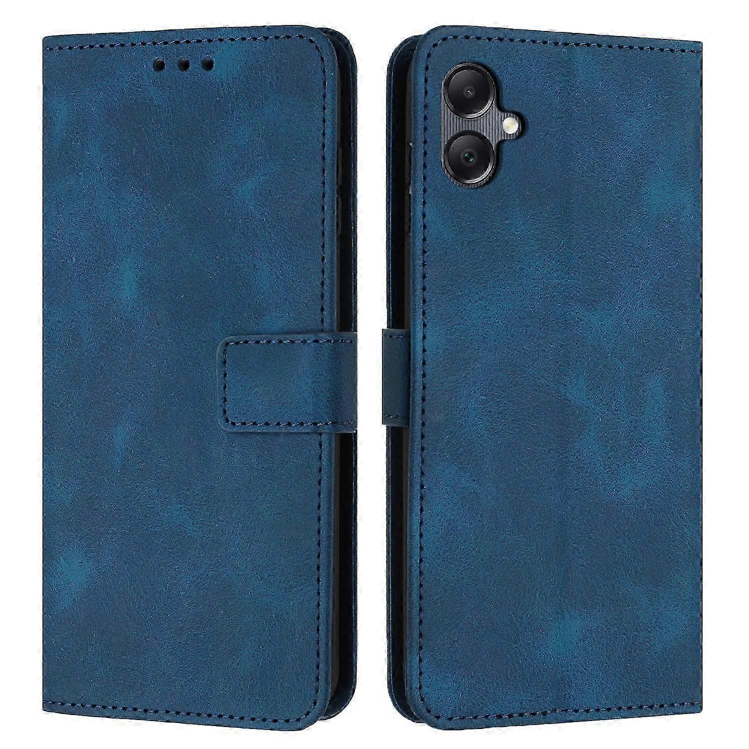 Solid Color Leather Case for Samsung Galaxy A06 Slim