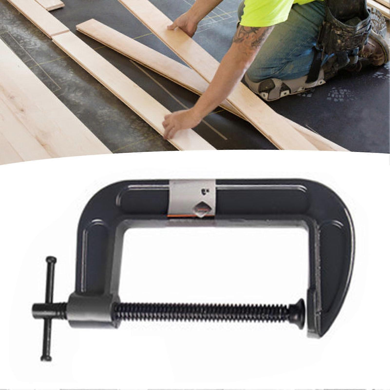 C Clamp 3Inch Cast Iron Strength Woodworking Clamp With Ergonomic Handle For Home Garage Wood  Projects