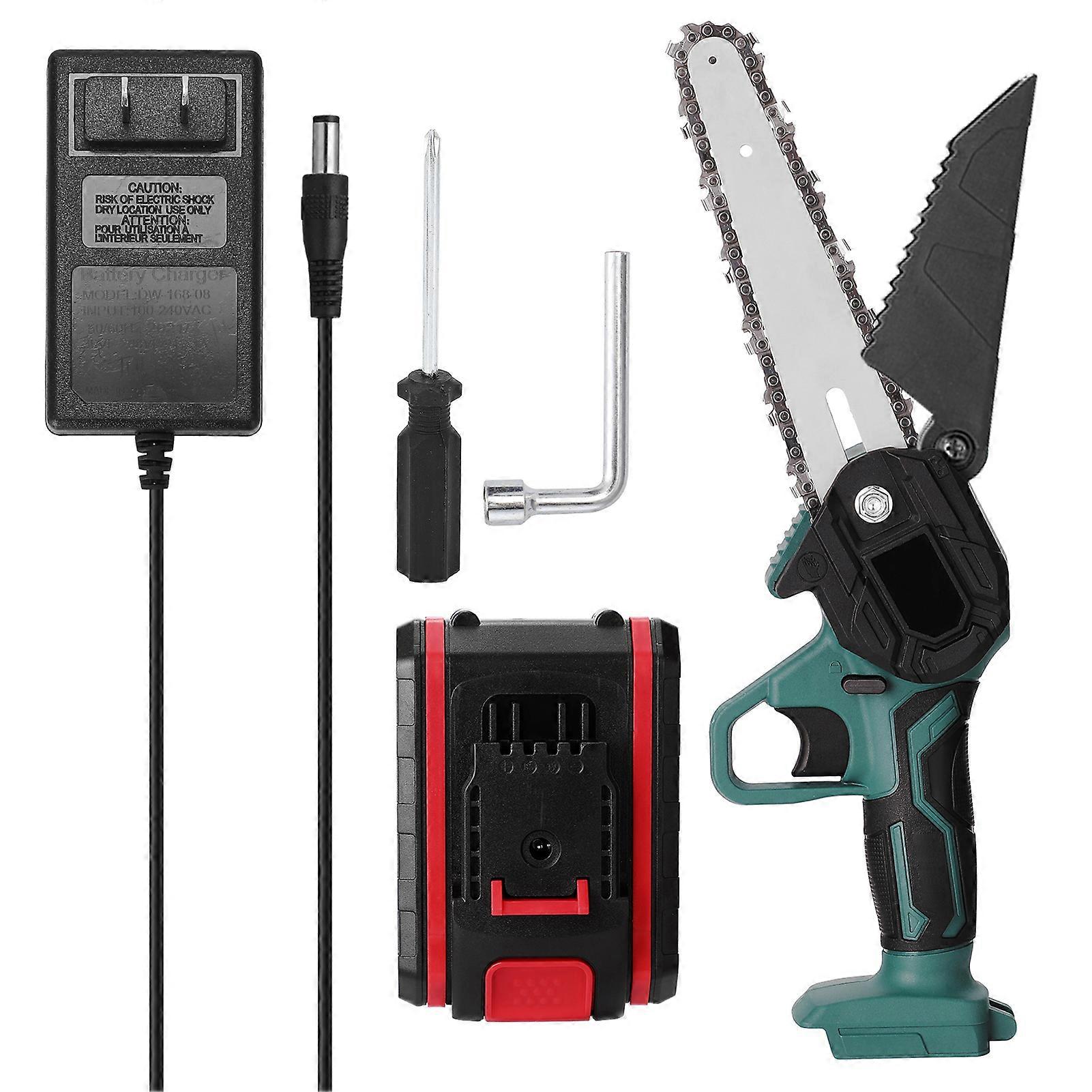 Portable Mini Electric Pruning Saw 21V 1200mAh Small Handheld Chain Saw for Household