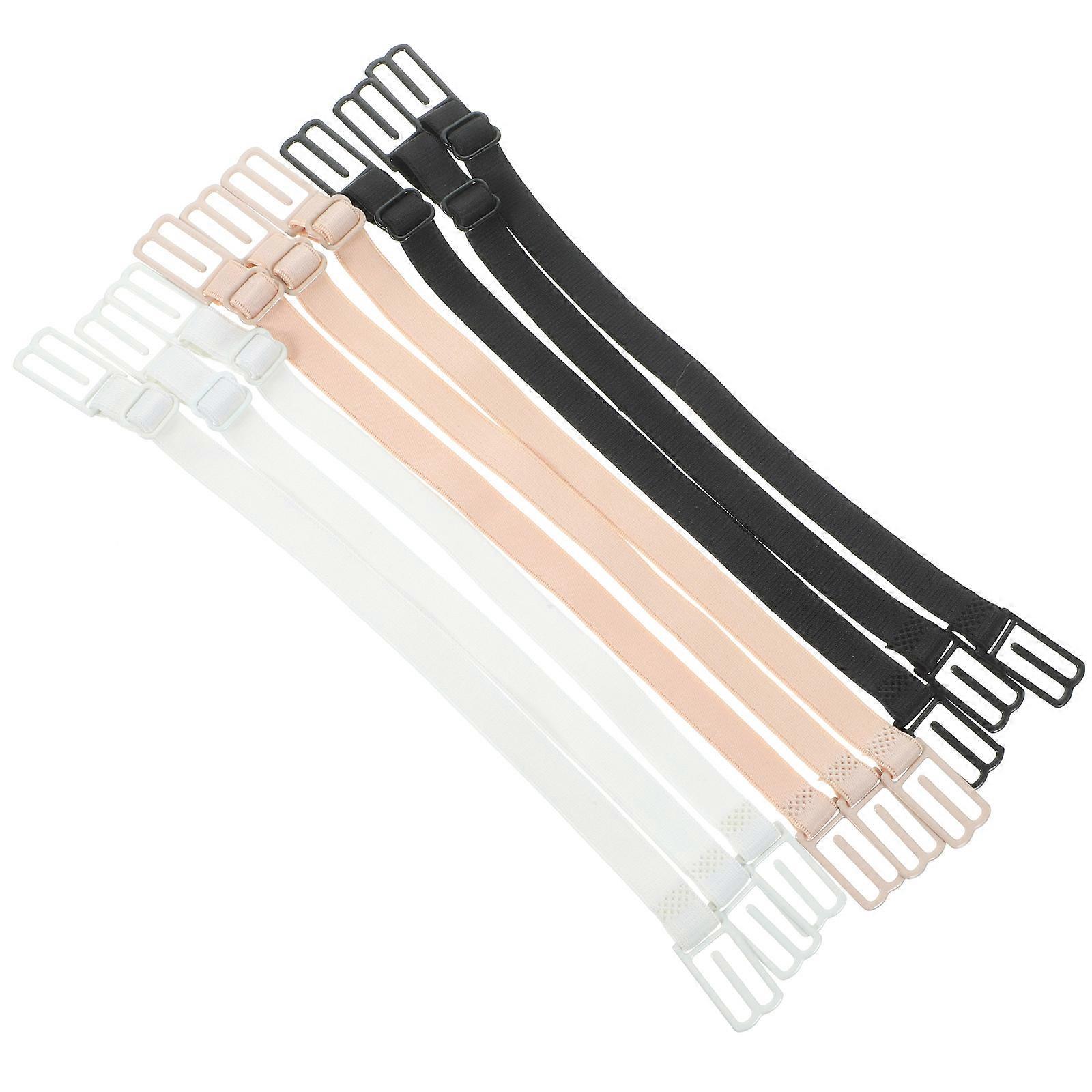9pcs Antislip Straps with Decorative Buckles for Women – Adjustable for Vest, Halter, and Tube Dresses, Comfortable and Breathable Design