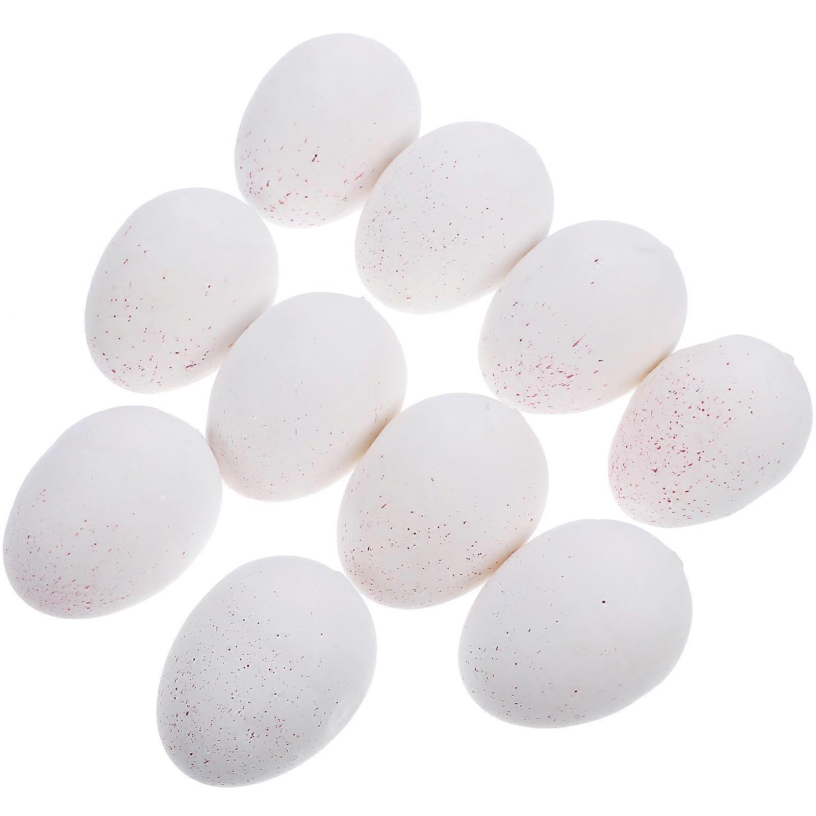 10pcs Artificial Egg Photo Props for Farmhouse Easter Basket Decor