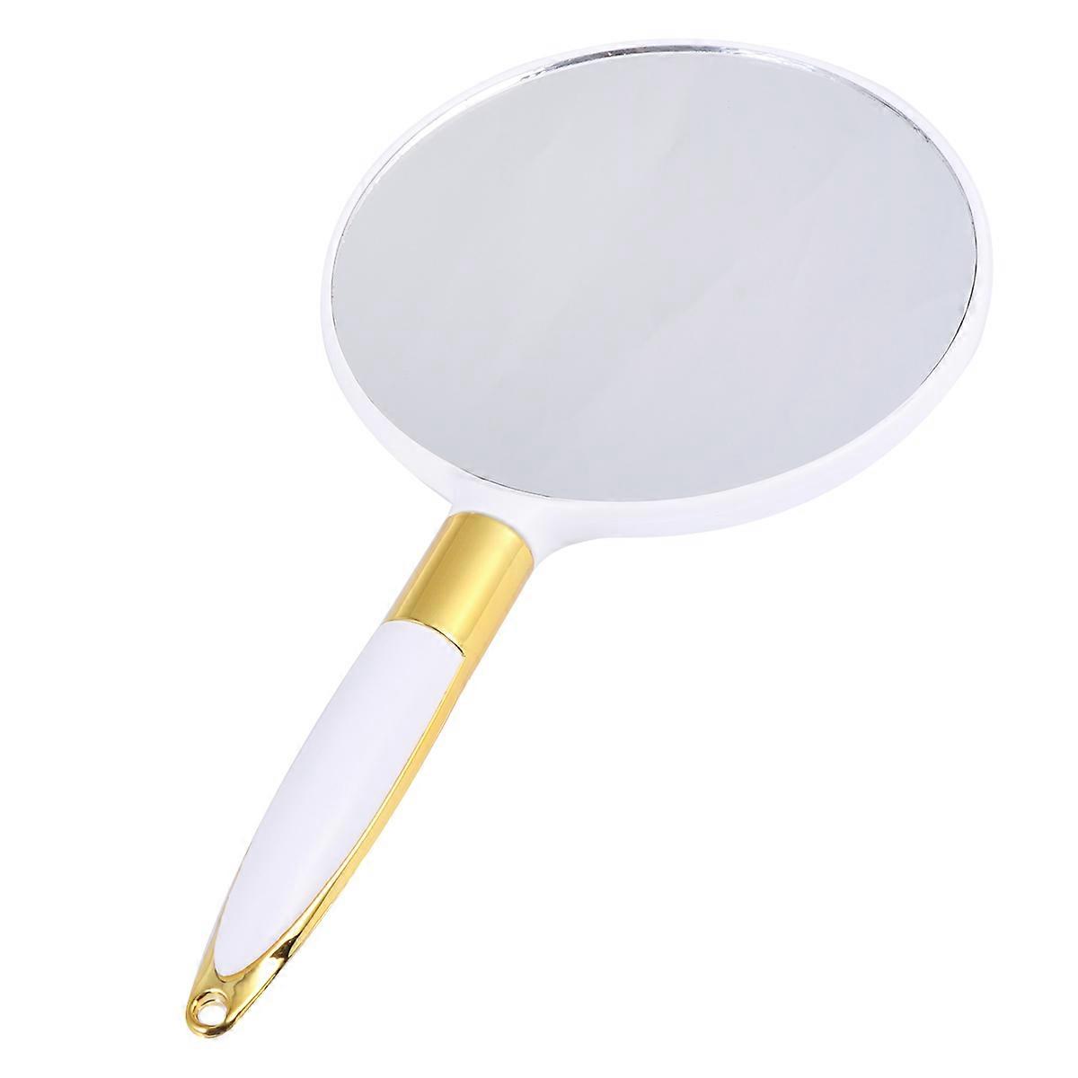 Handheld Cosmetic Mirror Makeup Mirror Round for Makeup Portable