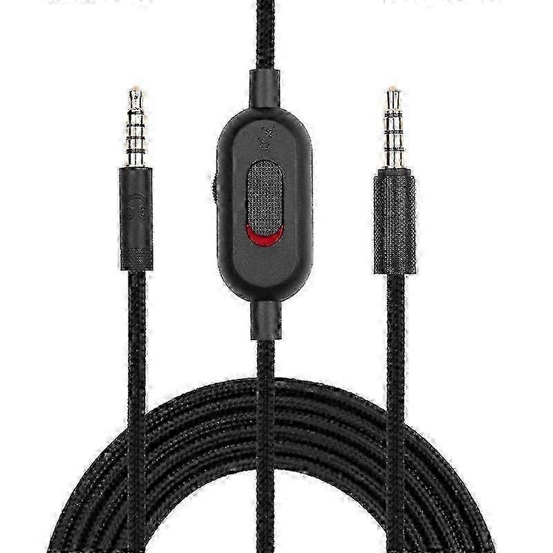 Premium OFC Braided Cable for AstroA10 and A40 Gaming Headsets Featuring a Mute Function