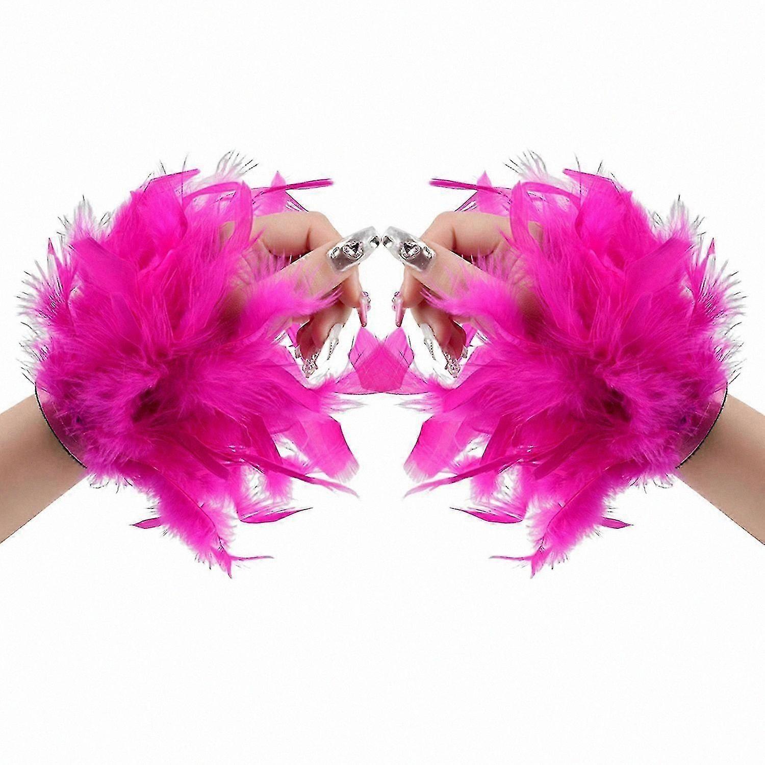 Adjustable Feather Ribbon Bangle with Layered Charms for Halloween and Special Occasions