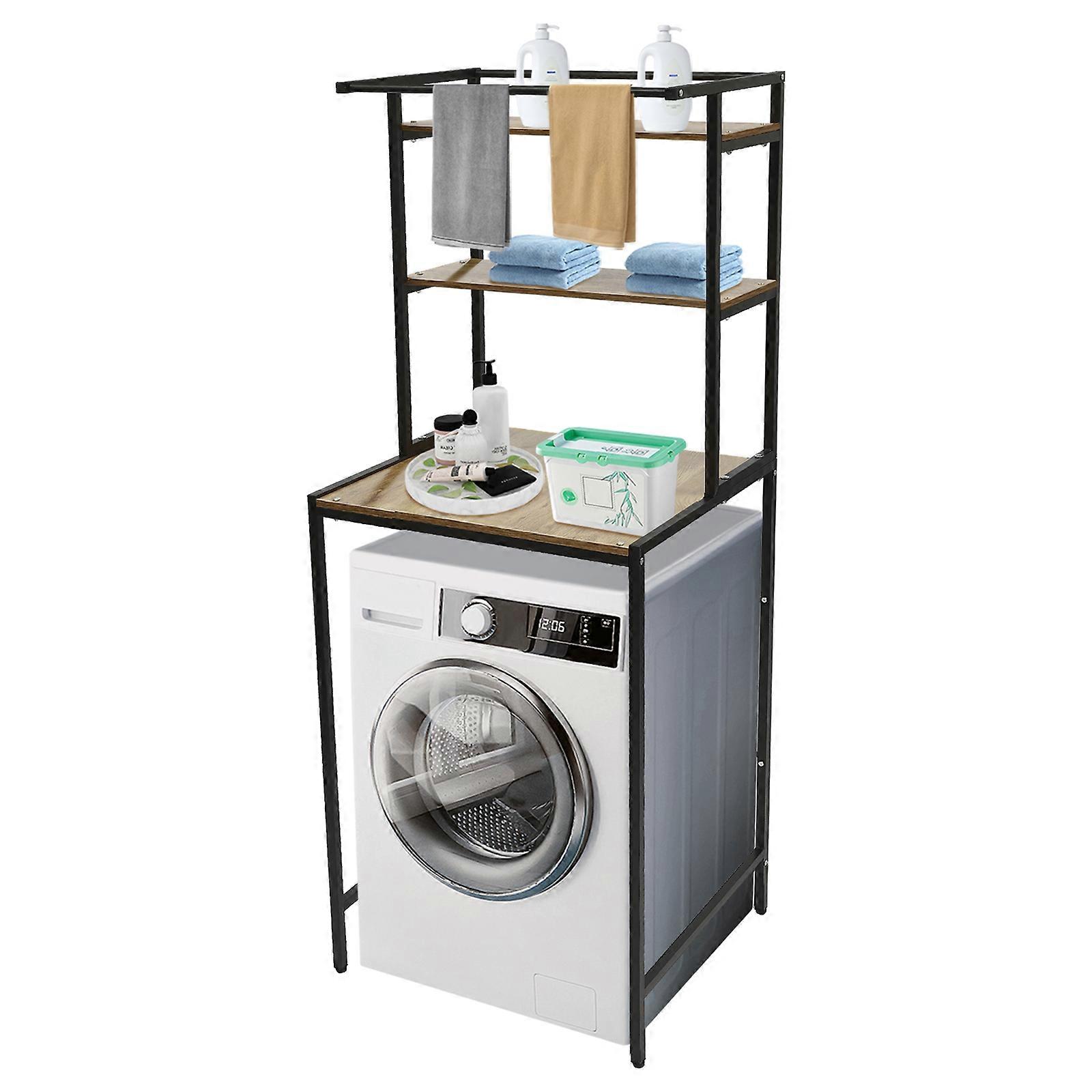 176.5cm Washer and Dryer Storage Rack Bathroom Space Saving Organizer Rack