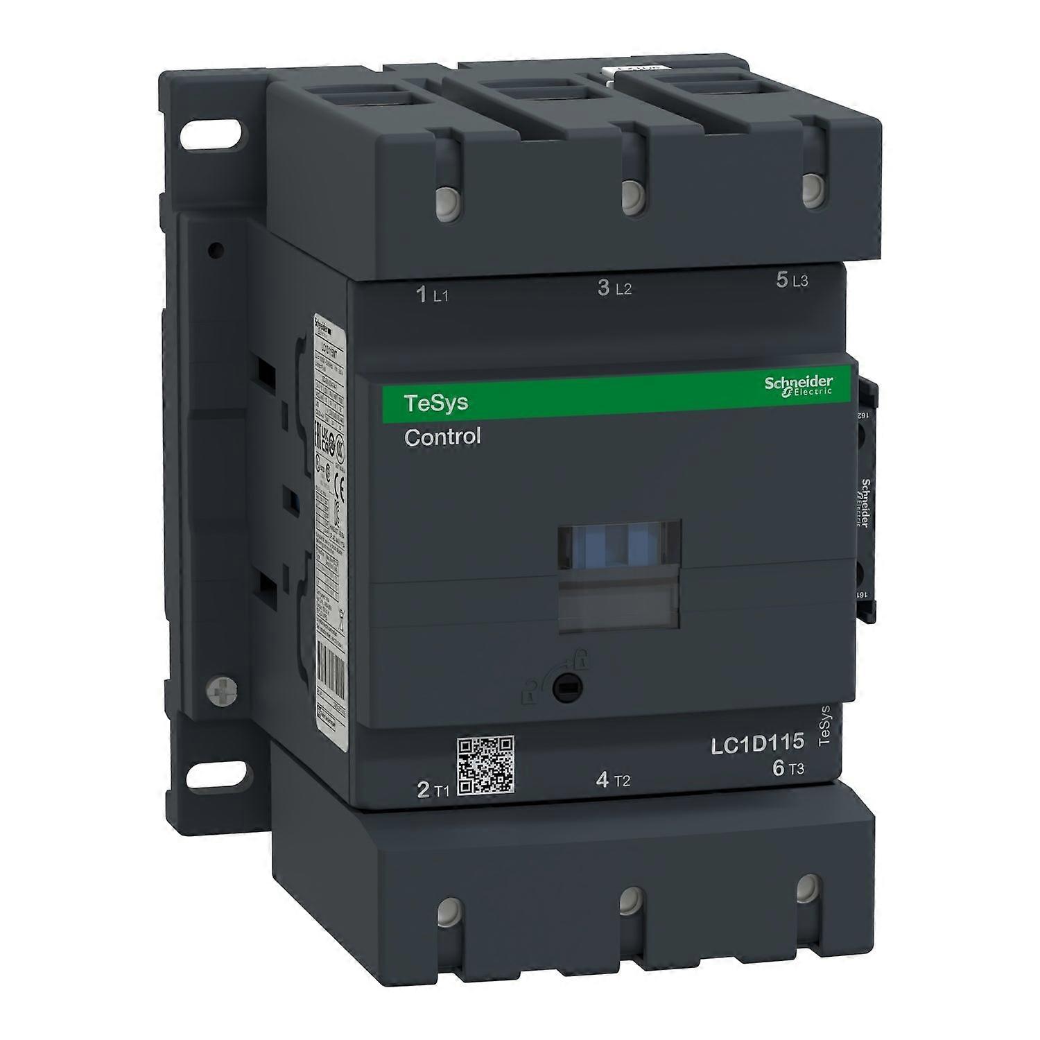 Schneider Contactor 115a 110v Ac Coil 3-pole 1no+1nc Lc1d115f7
