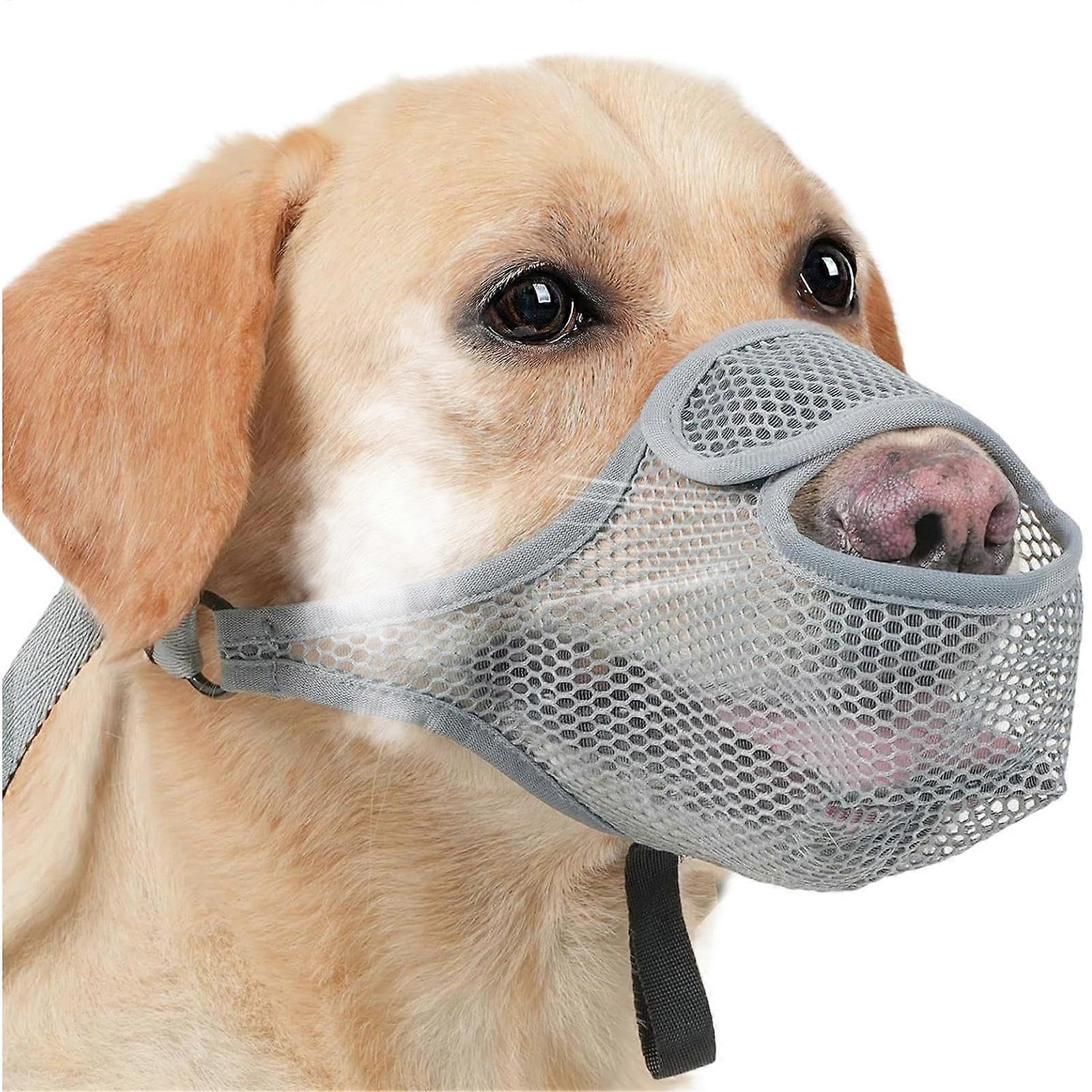 Dog Muzzle, Breathable Mesh, Adjustable and Secure, Size 20 x 15 x 0.9 cm, For Families and Dog Lovers