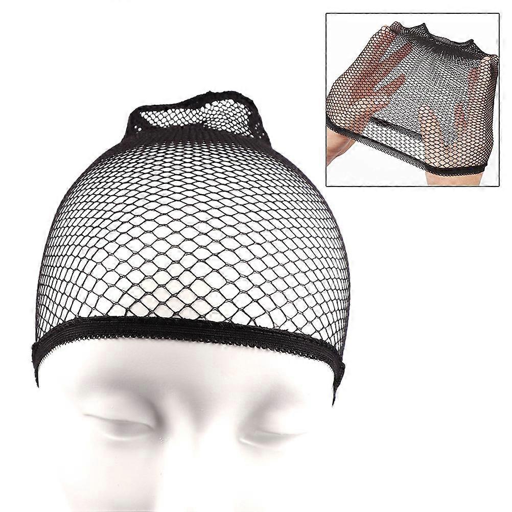 Black Stockings Mesh Cap for Women Comfortable EVA Material One Size Fits Most 3 Pieces