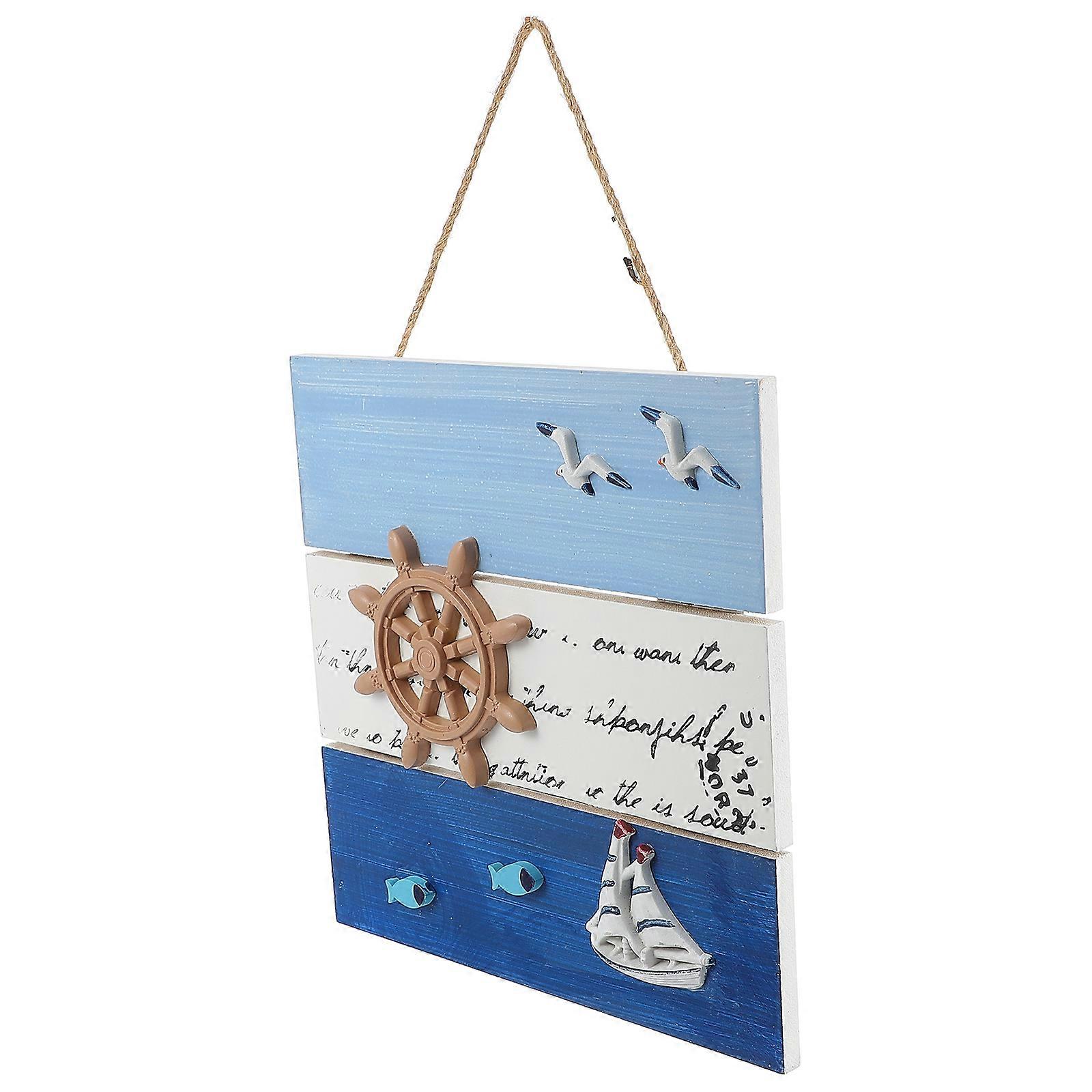 Multi Color Ocean Style Wall Hanging Ornament for Home Decor with Synthetic Material