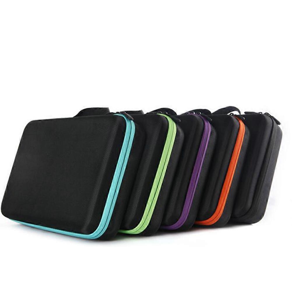 Portable Essential Oil Case for 60 Bottles 15ml with Shockproof Black Nylon Storage Bag