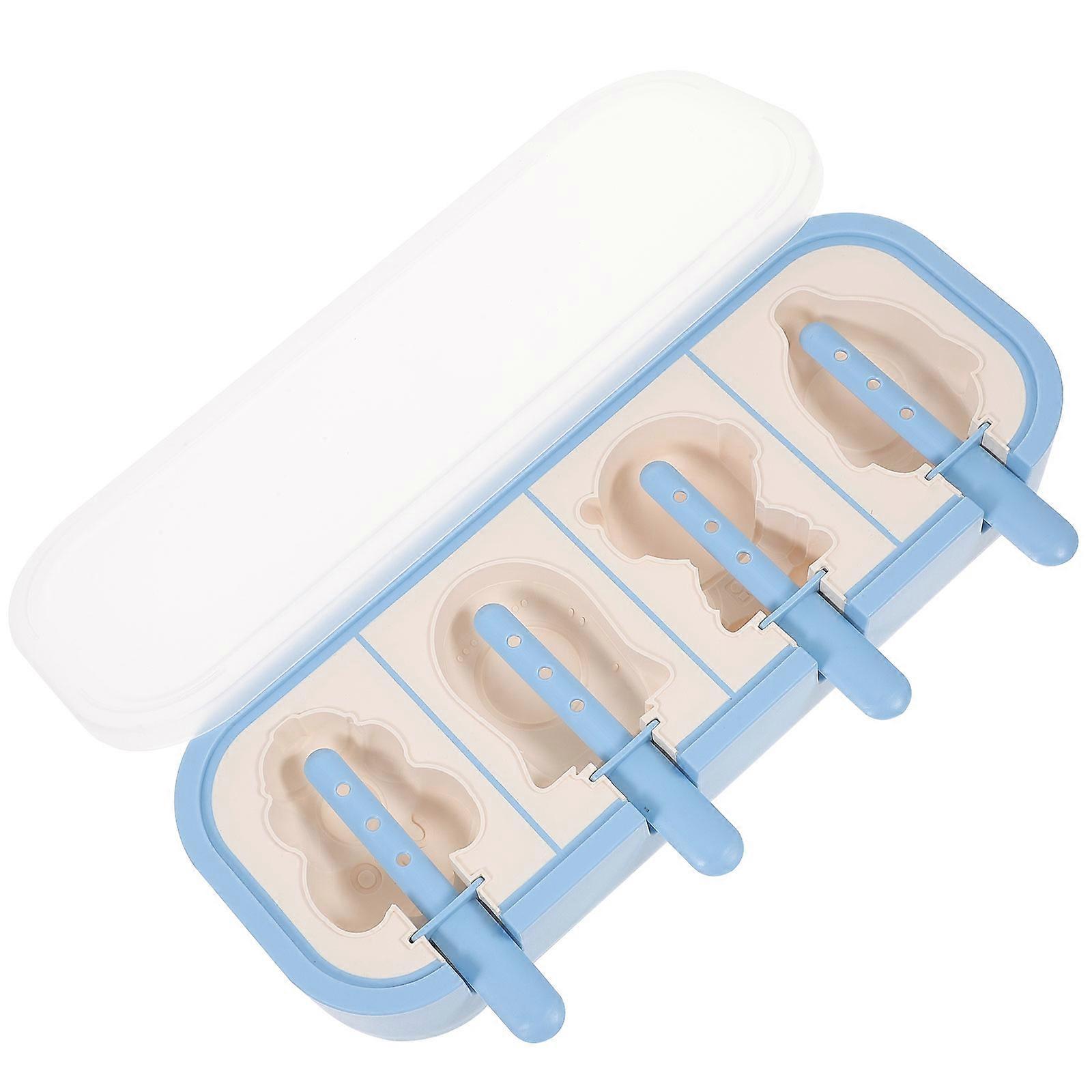 Soft Silicone Popsicle Mold For Ice Cream Makes Delicious Treats Perfect For Home Use 25.7X10X3.7cm High-Temperature Disinfection 1Pack