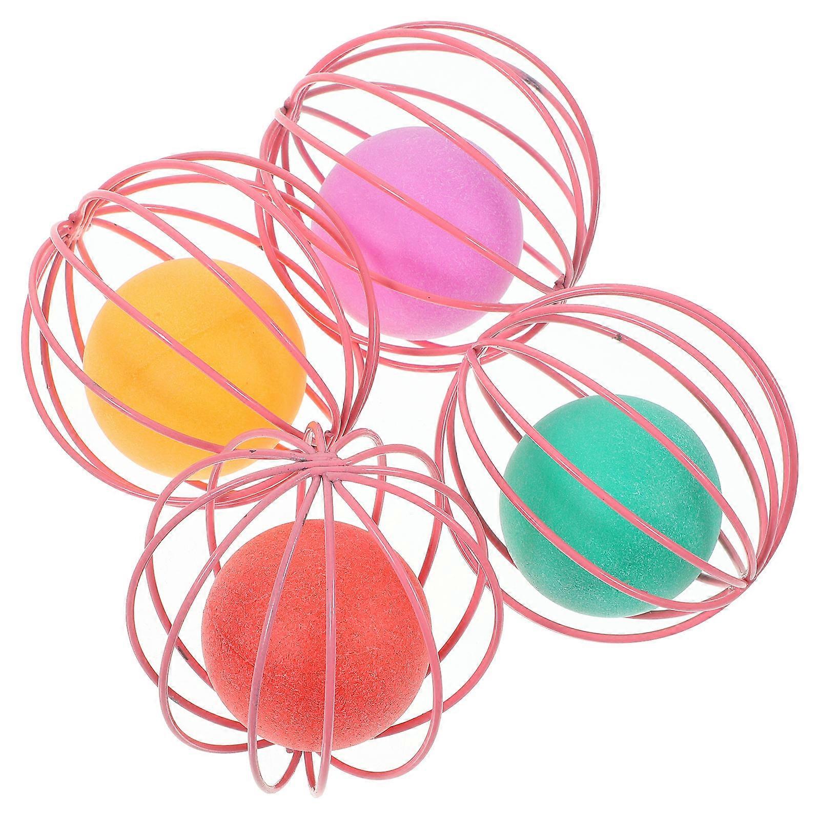 4pcs Interactive Cat Balls Durable & Safe Kitten Scratchers Reusable Feline Assorted Colors