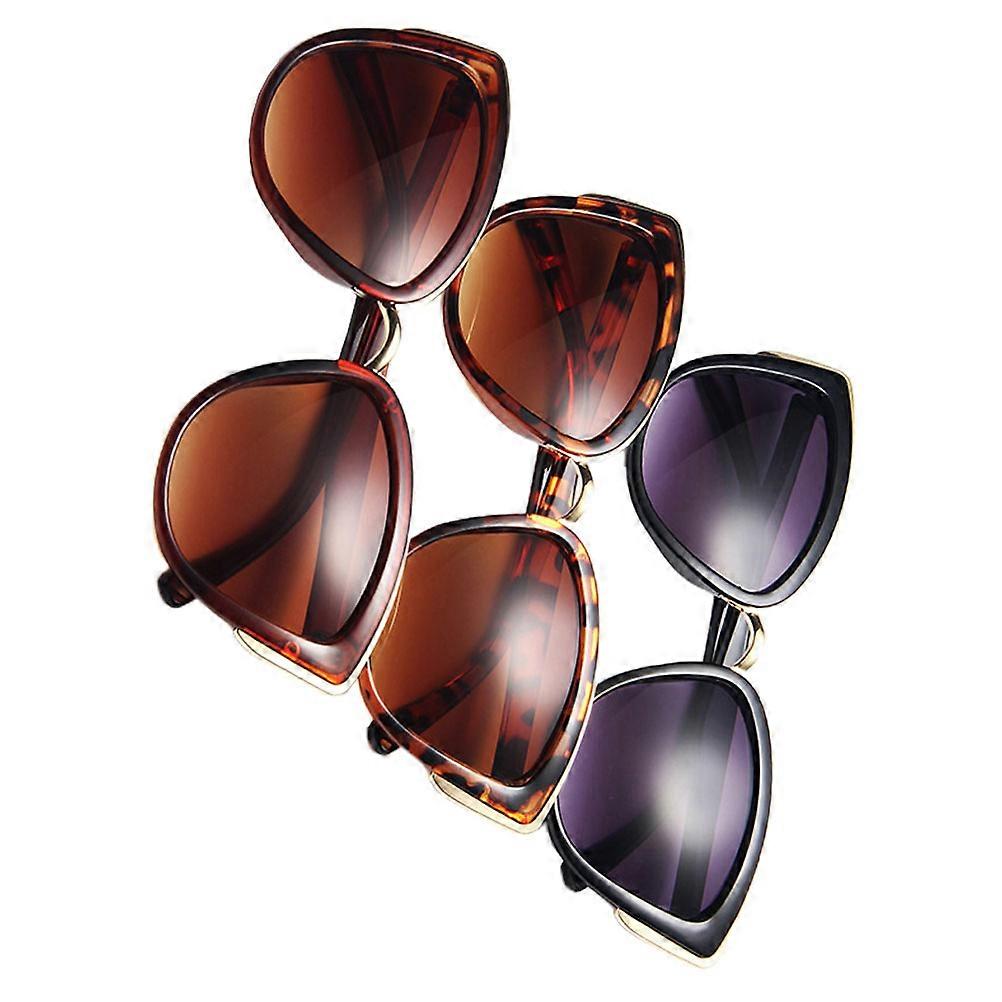 Stylish Eyeglasses Cat Eye Sunglasses for Decoration 3Pcs Assorted Color