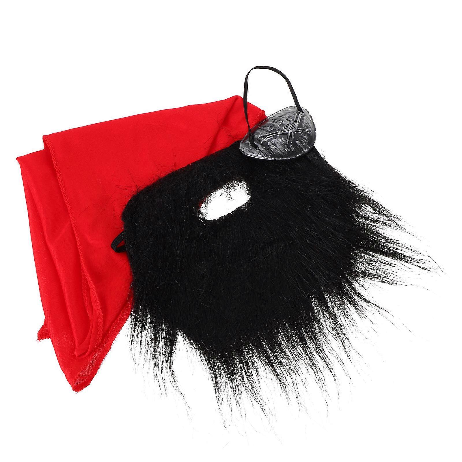 Pirate Costume Accessory Set with Eye Patch and Headband for Halloween, Pirate Parties, and Theatrical Performances – Eye Catching Pirate Decor