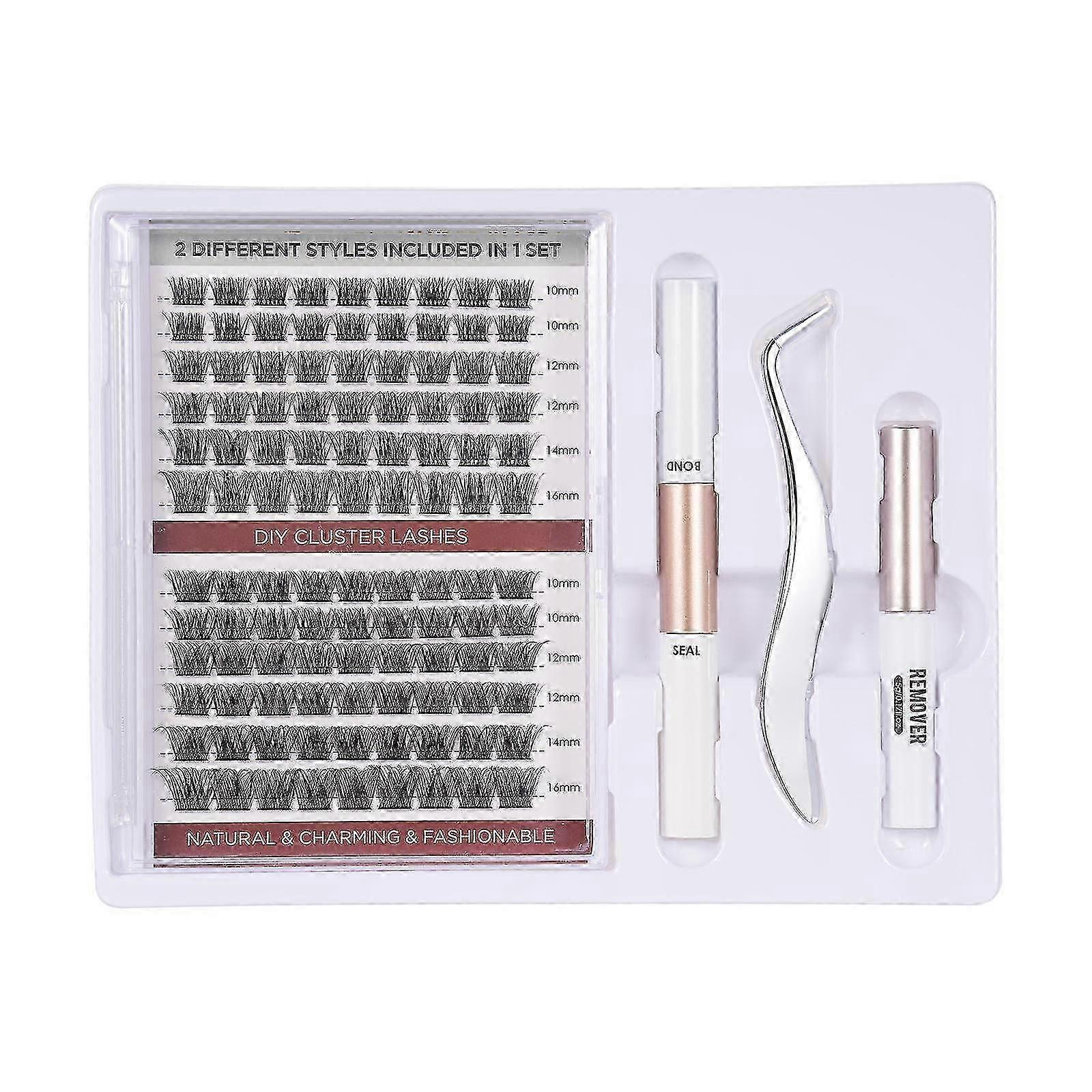 Eyelash Extension Kit Natural Thick False Lashes Tw