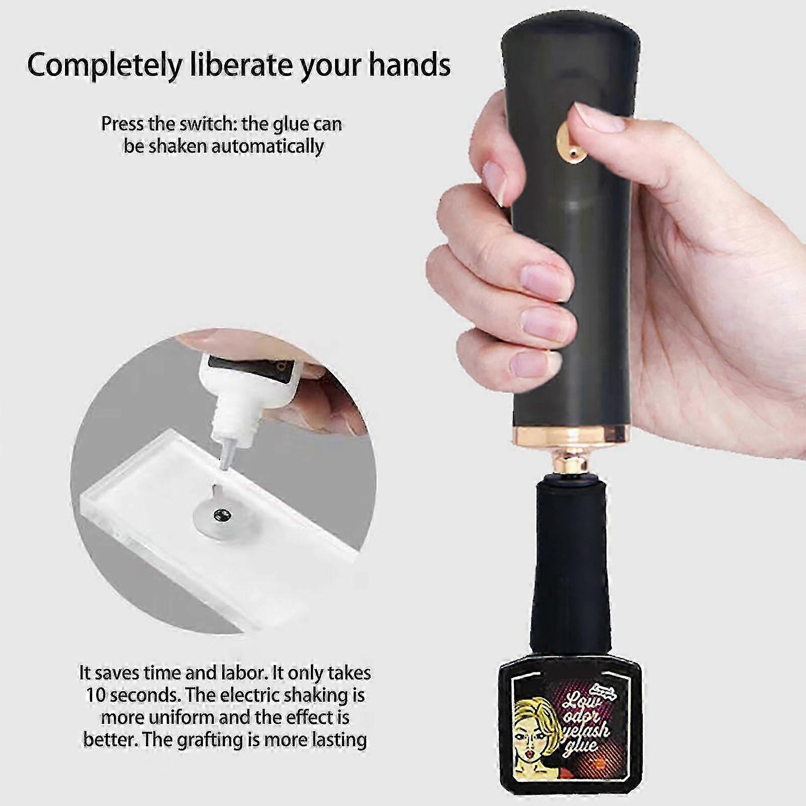 Time Saving Handsfree Tool Glue Nails Polish Electric Nail Lacquer Shaker Eyelash Lacquer