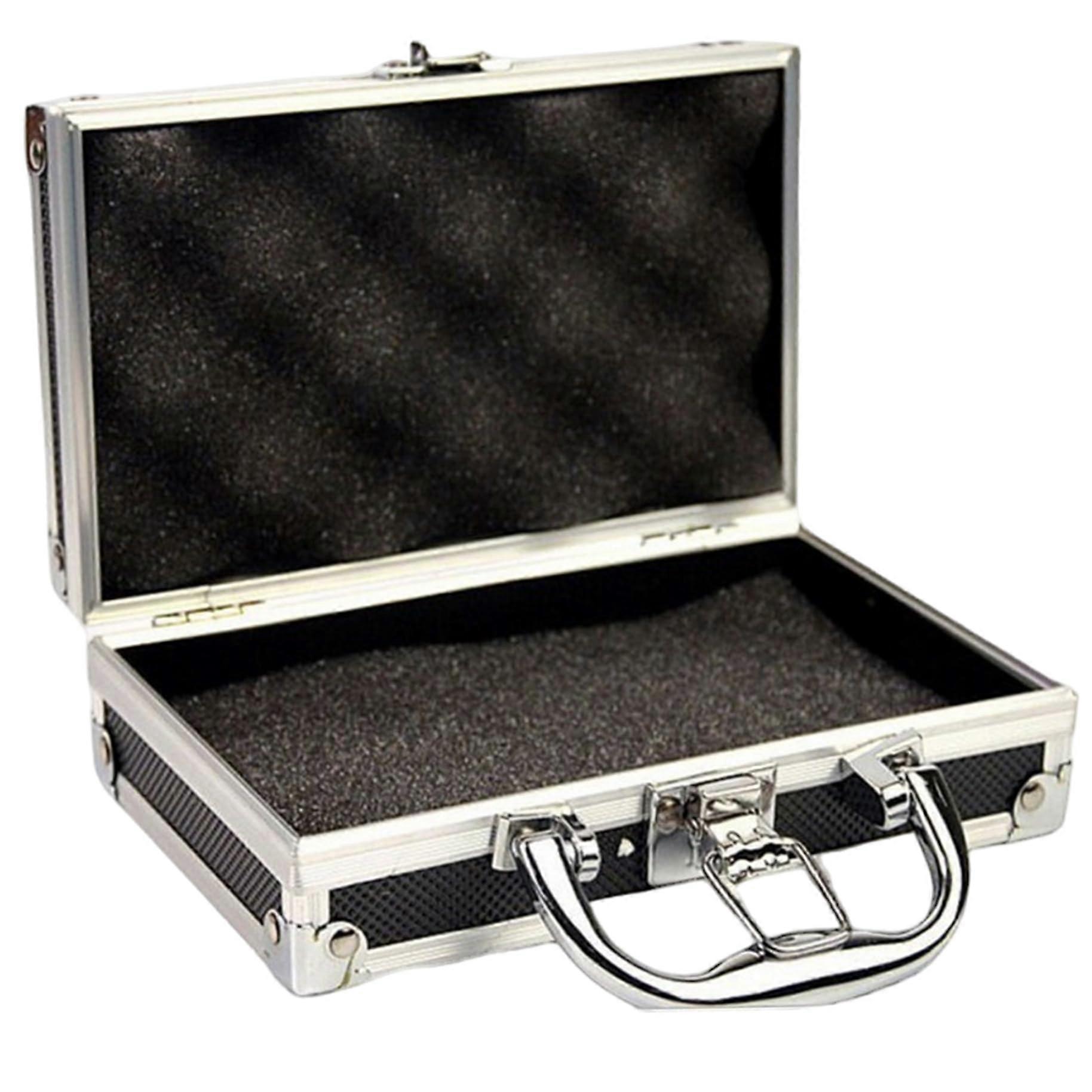 Flight Case with Foam Sponge Lockable Storage Box with Portable Aluminium Tool Box Home Tools
