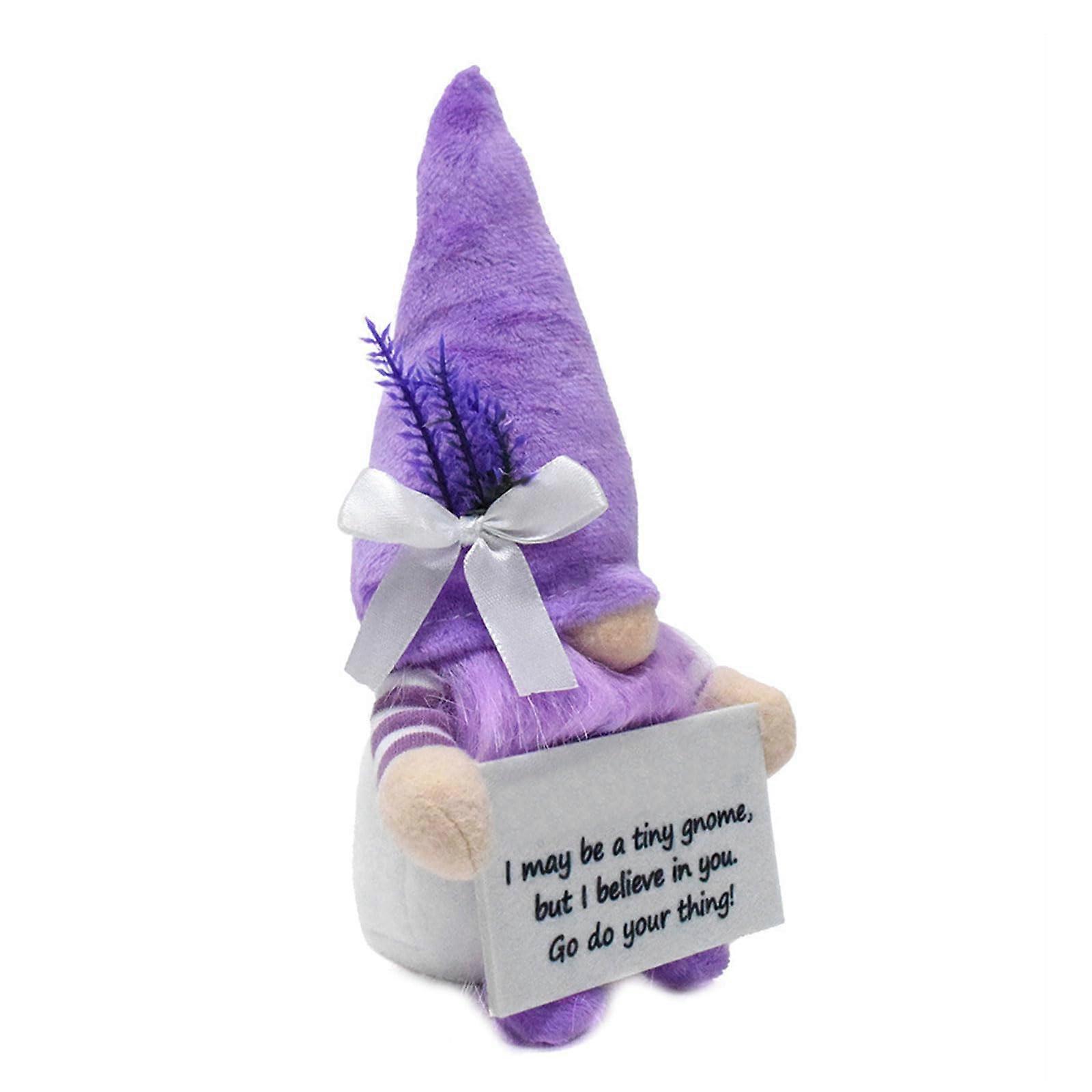 Handmade Lavender Pattern Emotionally Supportive Plush Toy Figure for Stress Relief and Calming in Any Room