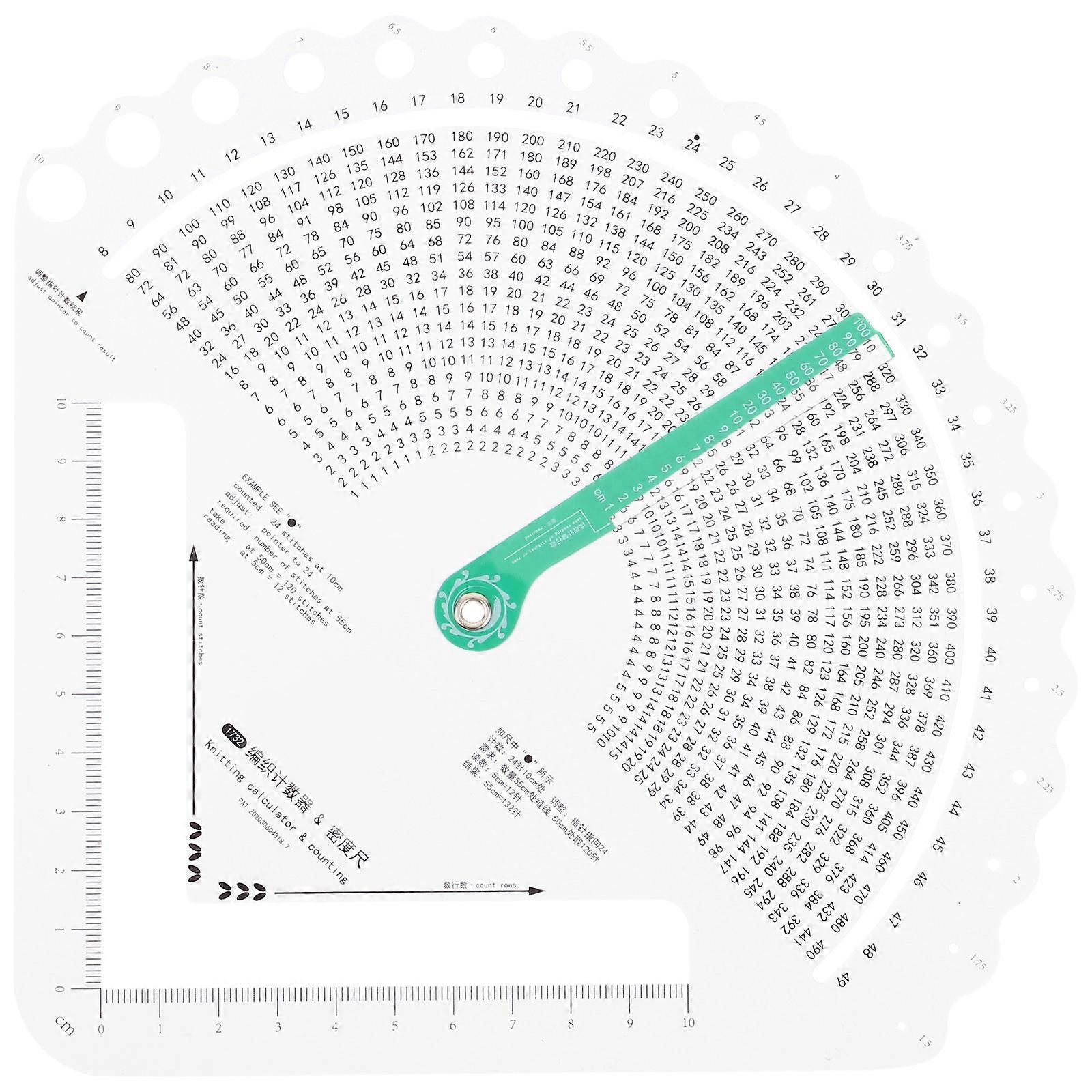 Density Ruler For Yarn Counting And Needle Measurement Assorted Color Perfect For Handmade Crafts 3Pcs